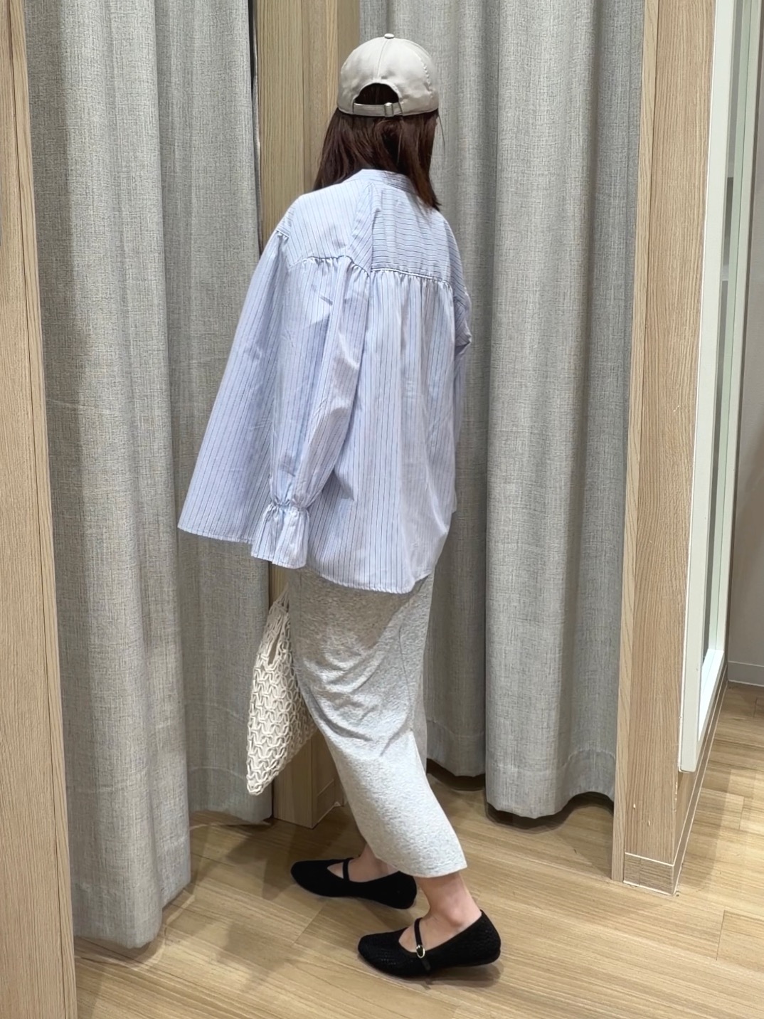 Fumikaさんの「grove｜【イージーケア】麻混スタンドギャザーシャツ」を使ったコーディネート
