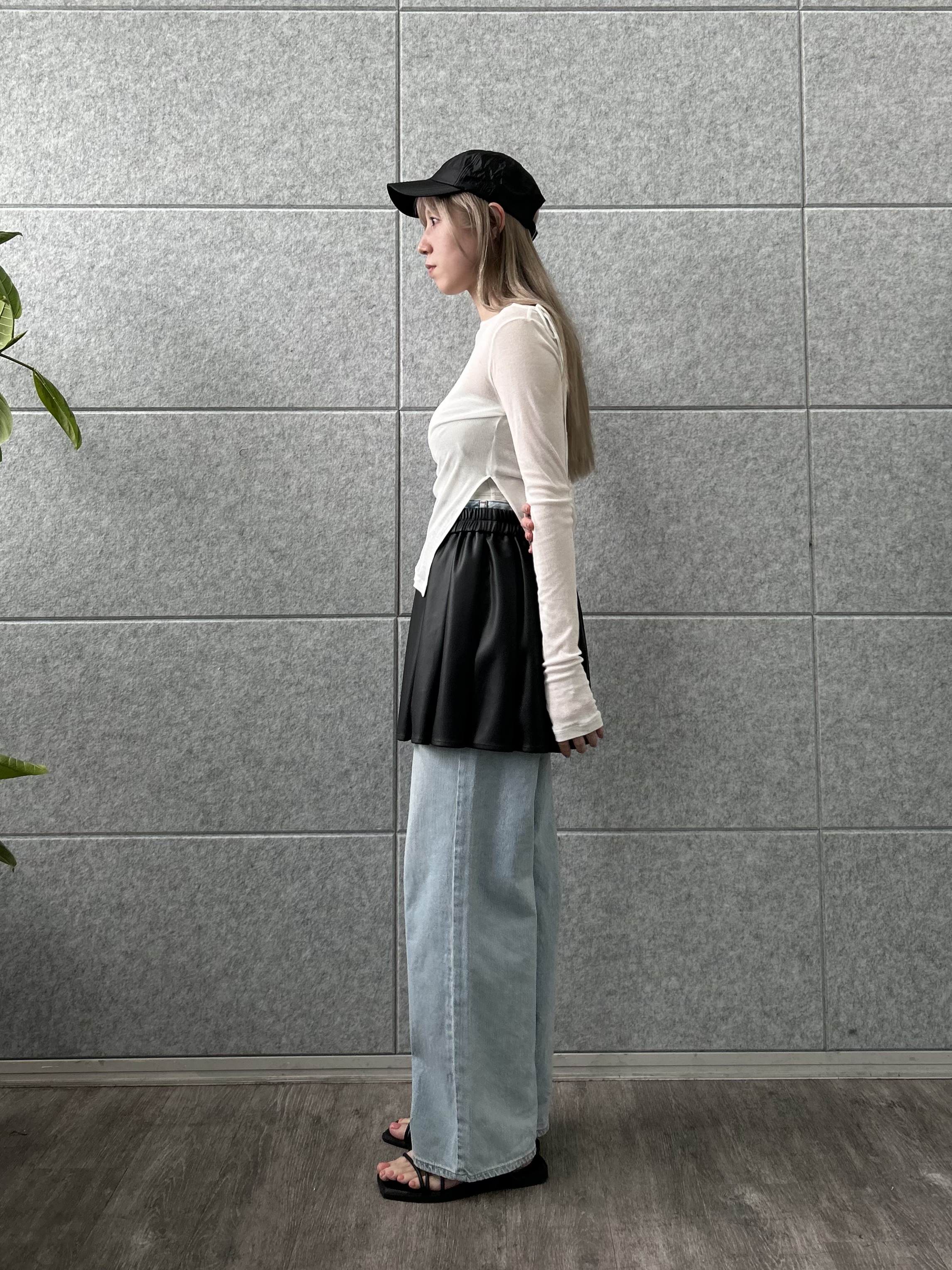 honoka Aさんの「CODE A｜jersey ribbon pullover」を使ったコーディネート
