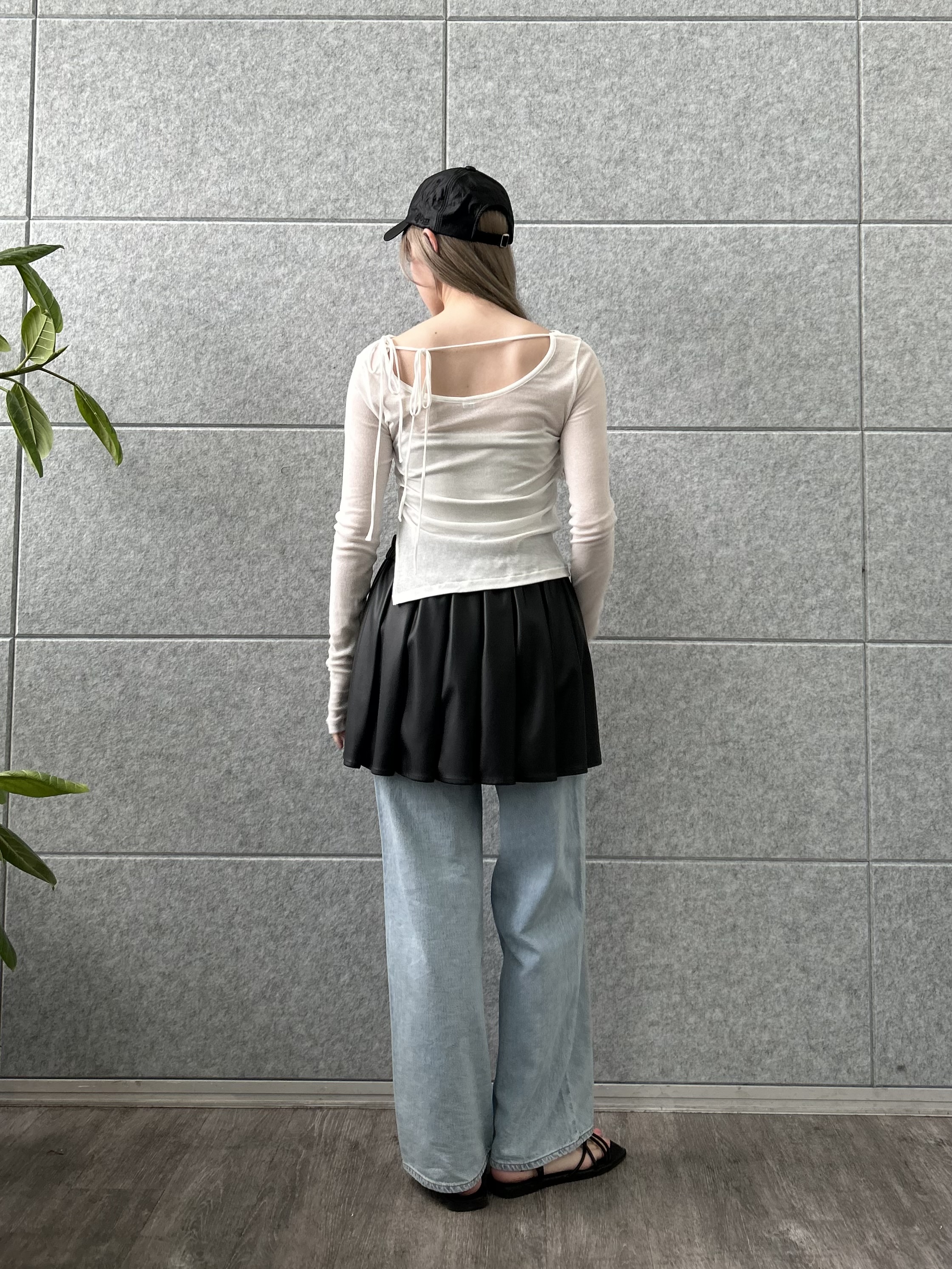 honoka Aさんの「CODE A｜jersey ribbon pullover」を使ったコーディネート