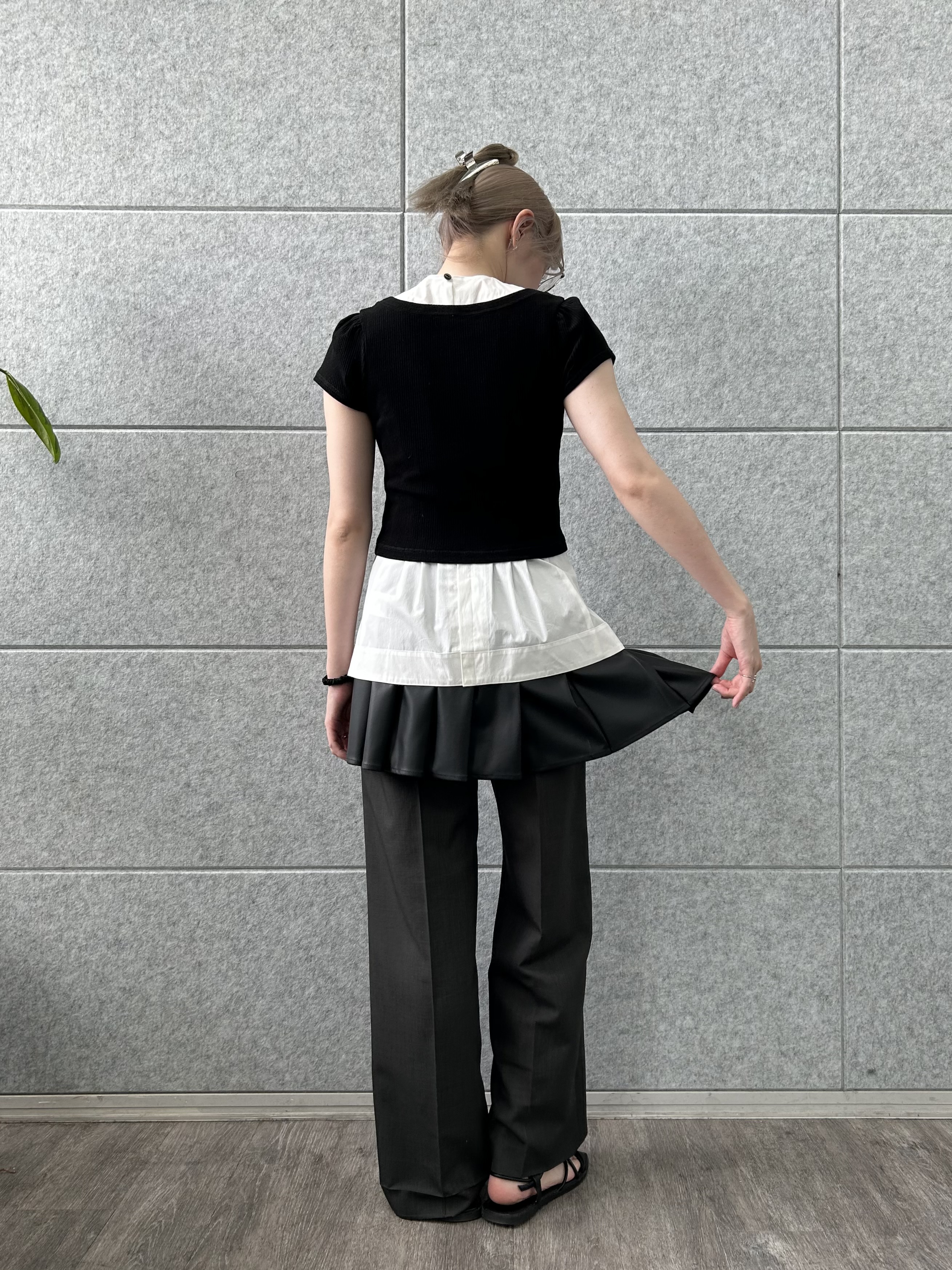 honoka Aさんの「CODE A｜M everyday rib button tee」を使ったコーディネート