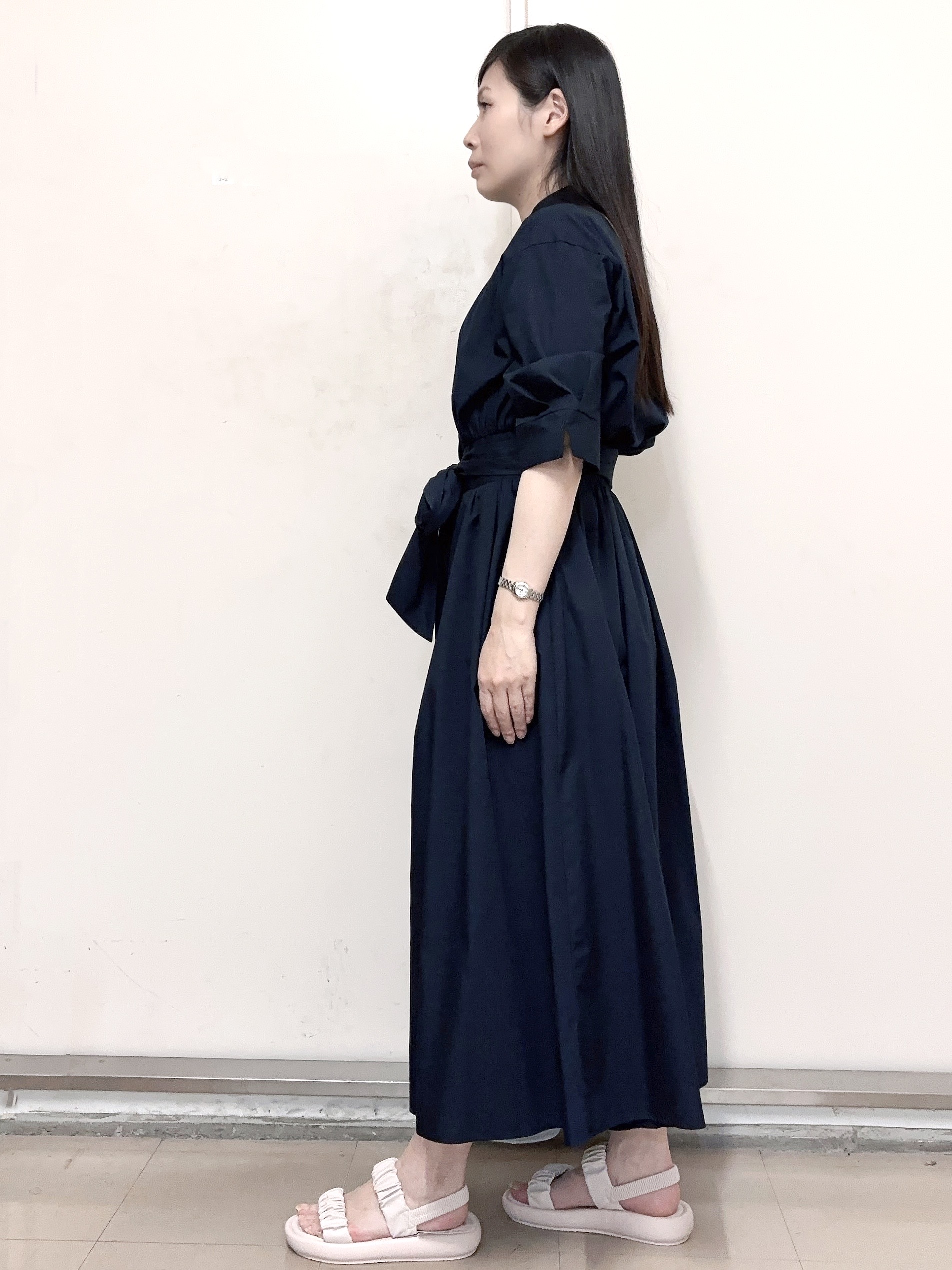 あきさんの「OPAQUE.CLIP｜リボンベルト付きシャツワンピース【洗濯機OK／防シワ加工】」を使ったコーディネート