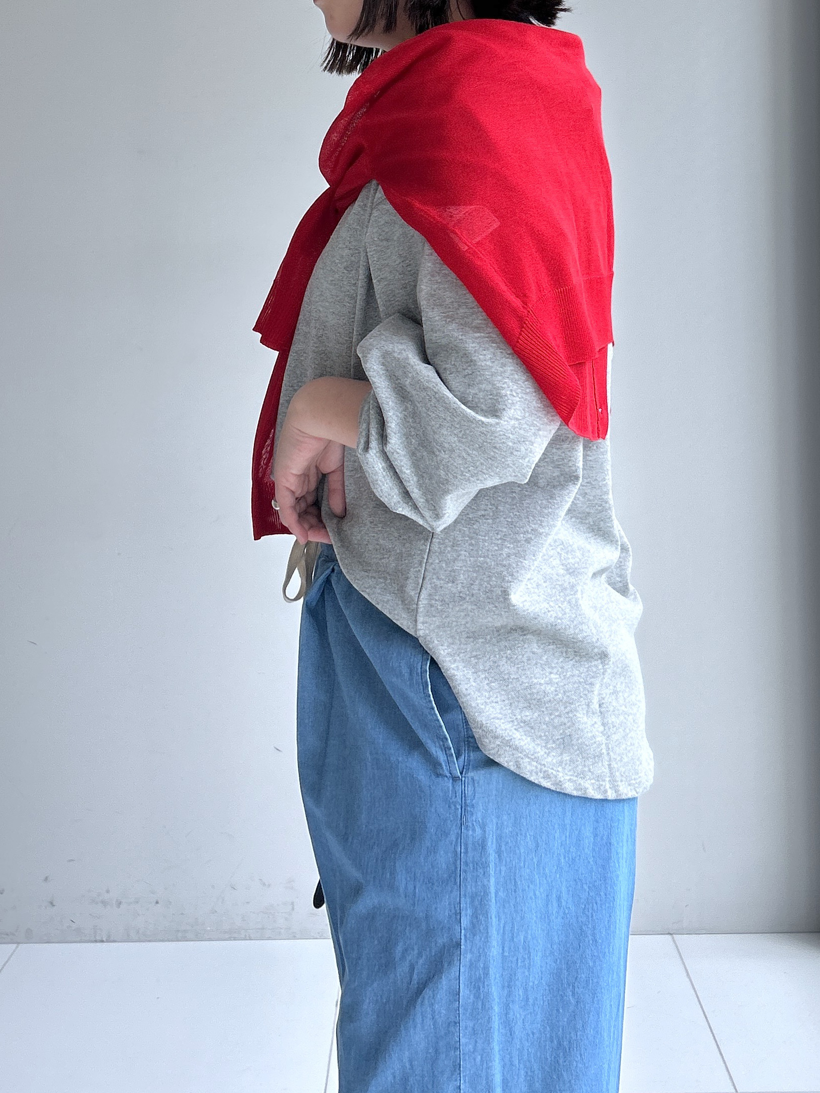 Hirokaさんの「Dessin｜【360度可愛い】バックヘンリーカットソー5分袖」を使ったコーディネート