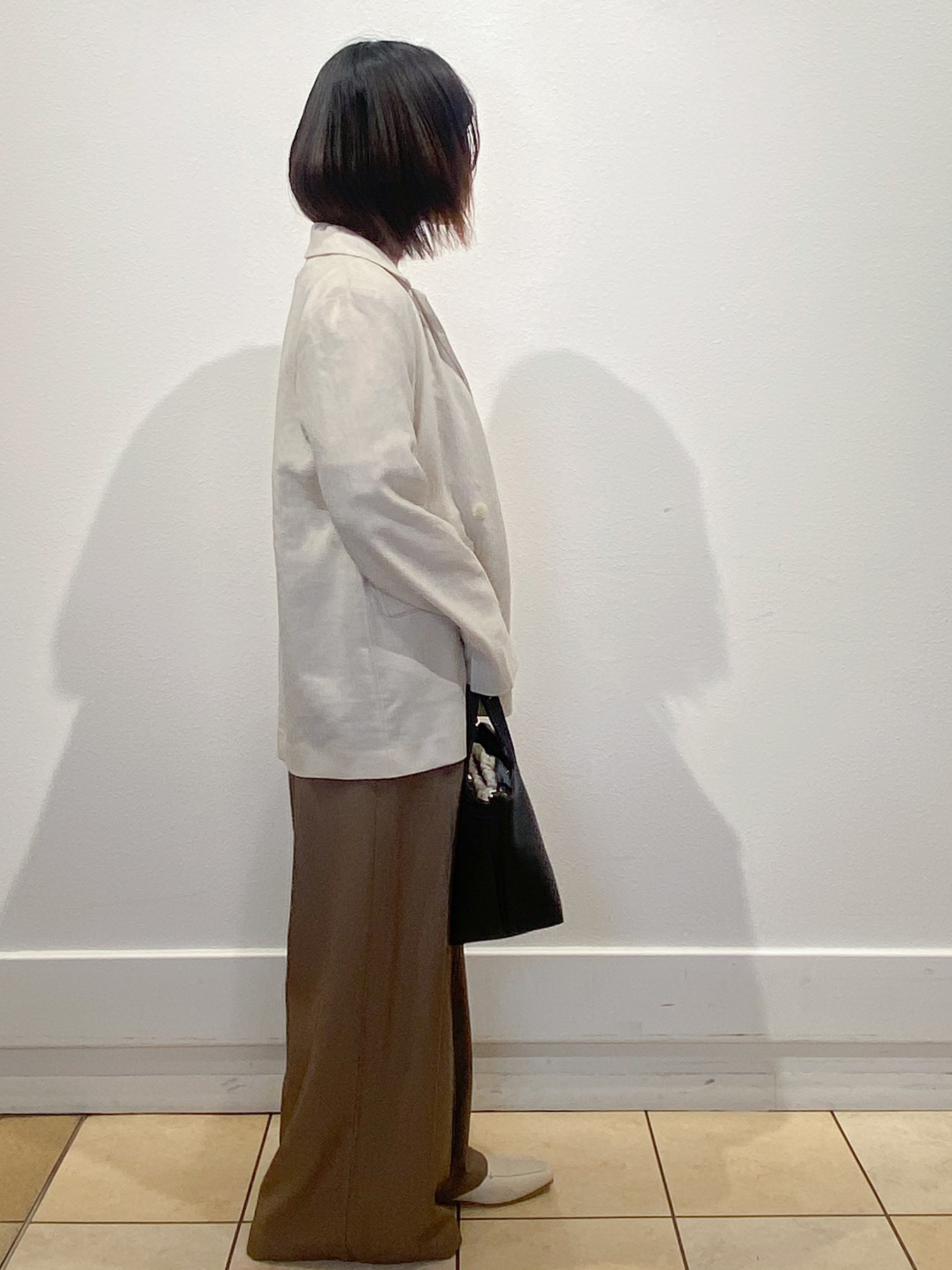 kimiさんの「OPAQUE.CLIP｜【UV／接触冷感】ダブルブレストジャケット《防シワ加工／洗える》」を使ったコーディネート