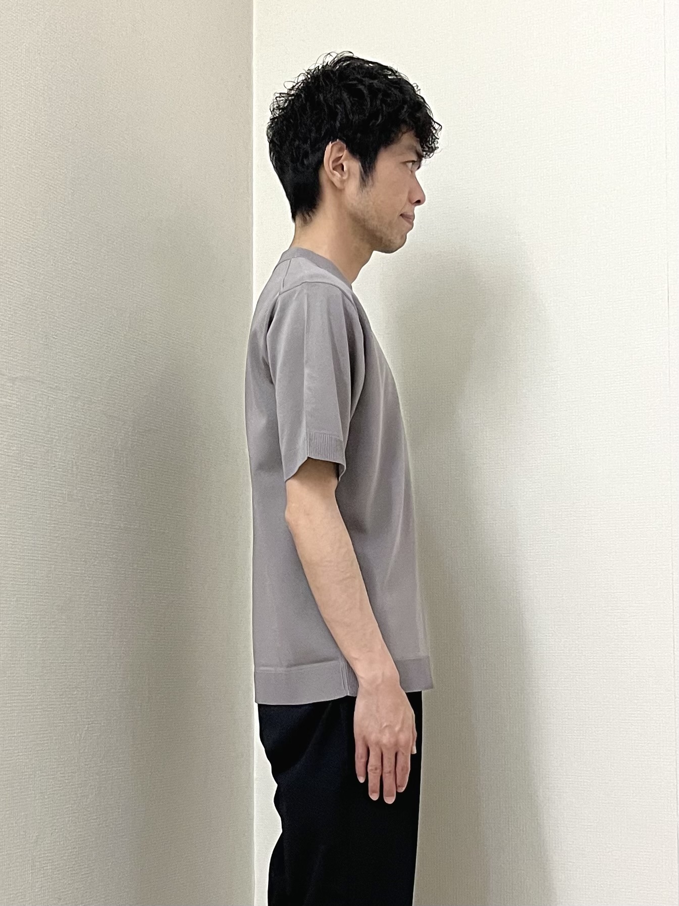 URAさんの「TAKEO KIKUCHI｜【接触冷感】ジャージストライプ シャツ」を使ったコーディネート