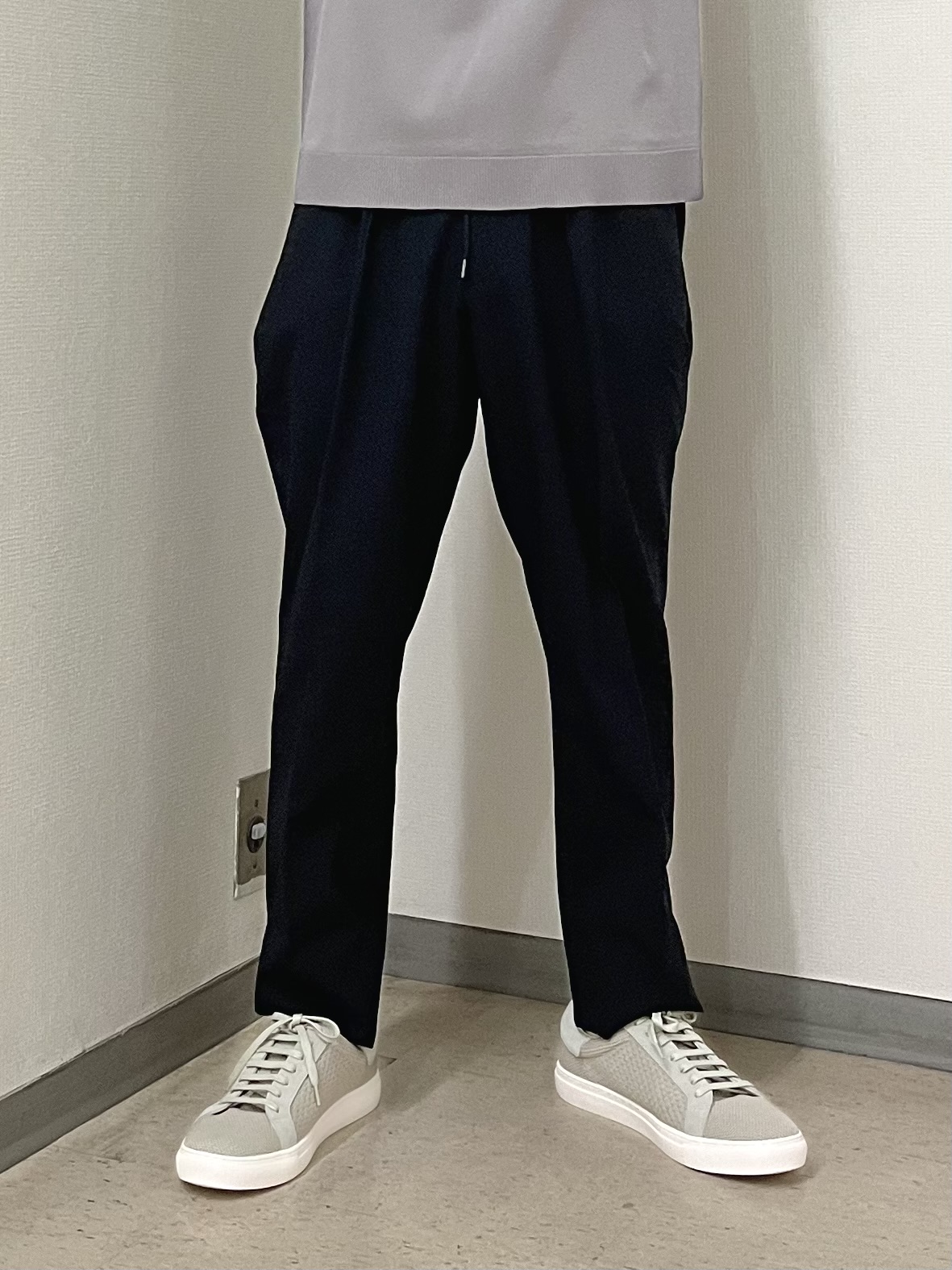 URAさんの「TAKEO KIKUCHI｜【接触冷感】ジャージストライプ シャツ」を使ったコーディネート