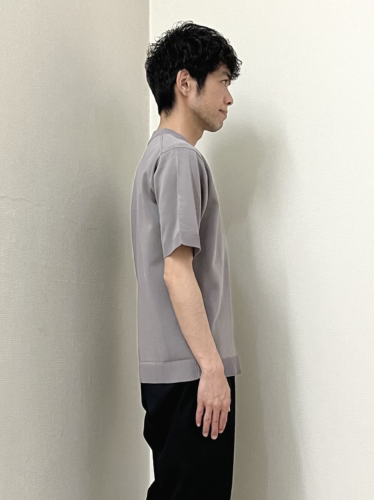 URAさんの「TAKEO KIKUCHI｜【接触冷感】ジャージストライプ シャツ」を使ったコーディネート