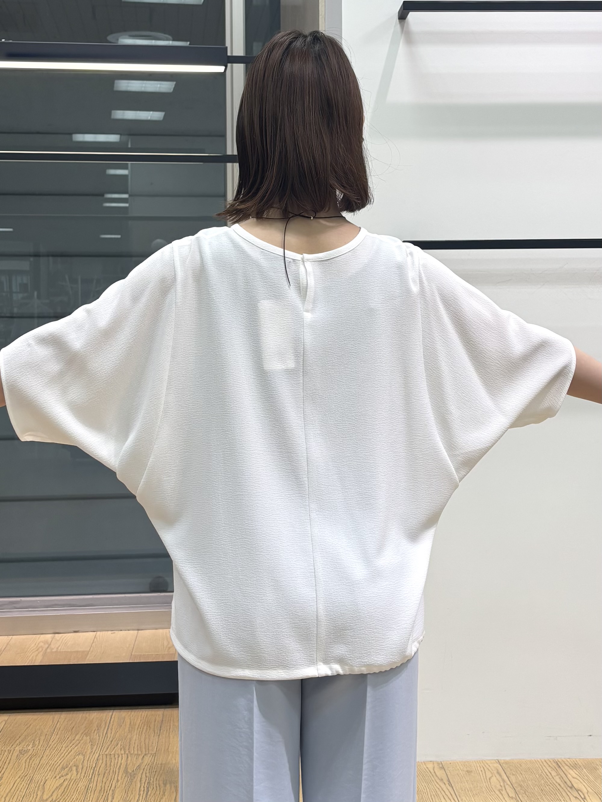 asamiさんの「INDIVI｜【洗える／2WAY／裾ドロスト付き】 ドルマンスリーブチュニックトップス」を使ったコーディネート