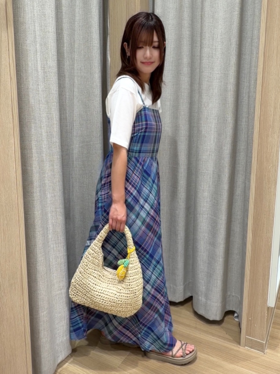 Fumikaさんの「grove｜【UVカット/接触冷感】プリントアソート5分袖Tシャツ」を使ったコーディネート