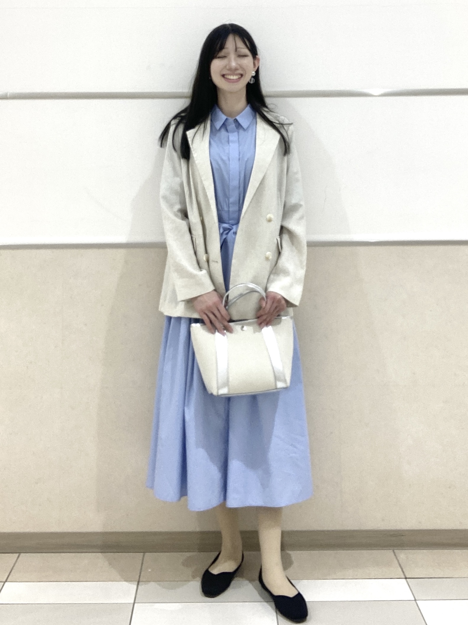 わかさんの「index｜【UV／接触冷感】ダブルブレストジャケット《防シワ加工／洗える》」を使ったコーディネート