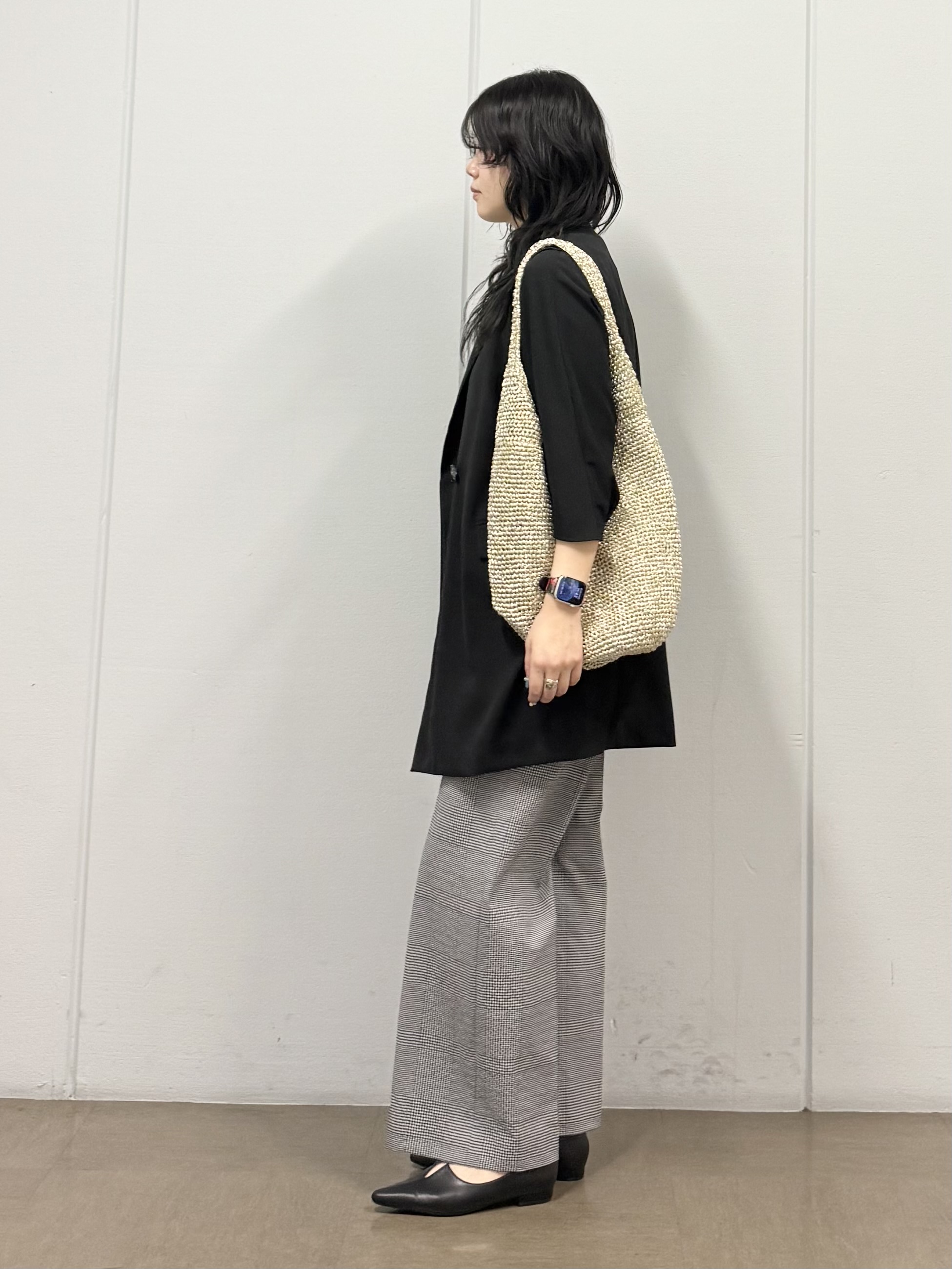 mizukiさんの「INDIVI｜【接触冷感／透湿／着る日傘】颯爽ジレジャケット」を使ったコーディネート