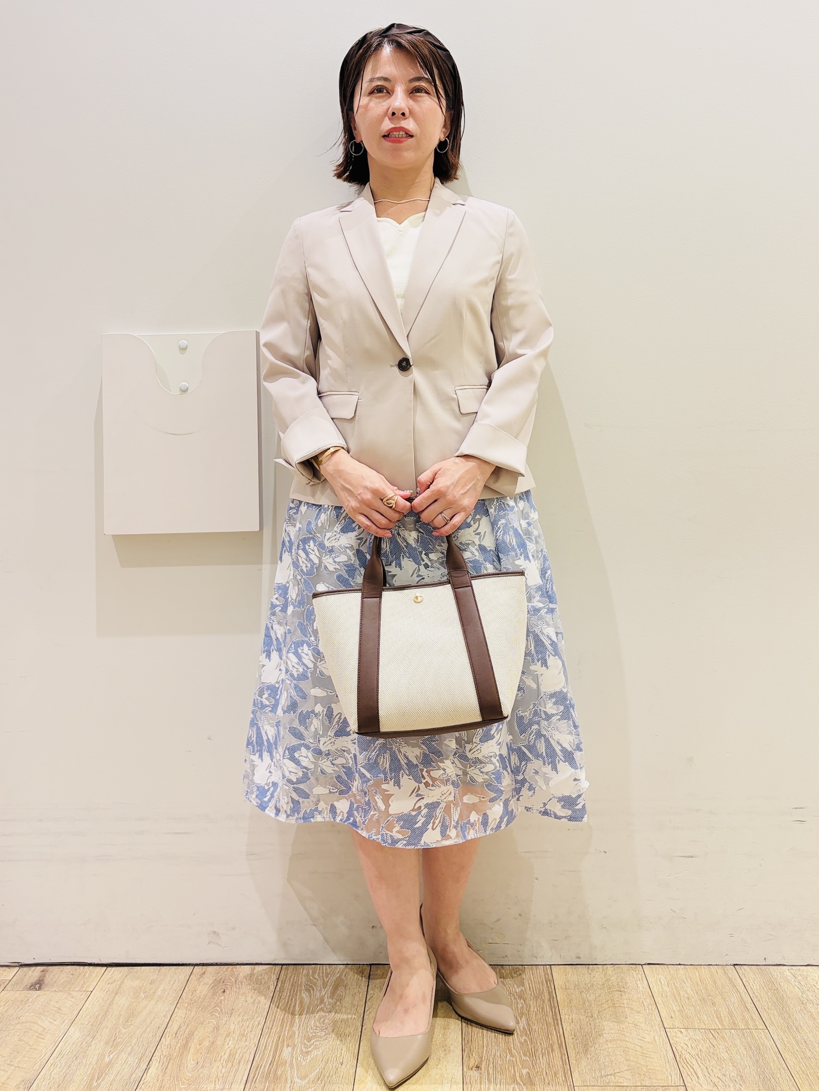 YUKOさんの「index｜【接触冷感／吸水速乾】セットアップ対応ストレッチテーラードジャケット《イージーアイロン／洗濯機OK／」を使ったコーディネート