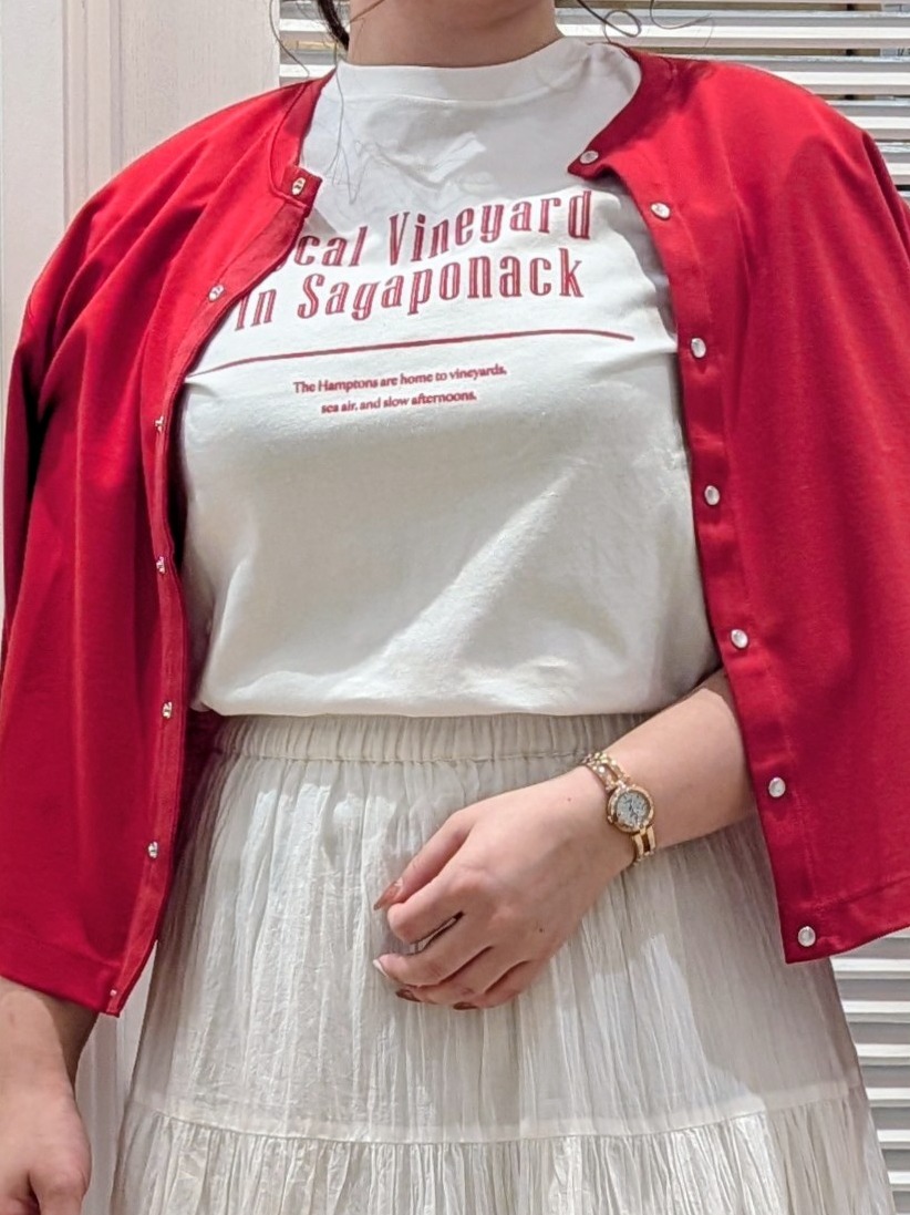 ayakaさんの「Dessin｜【洗える】オーガニックコットンロゴTシャツ」を使ったコーディネート