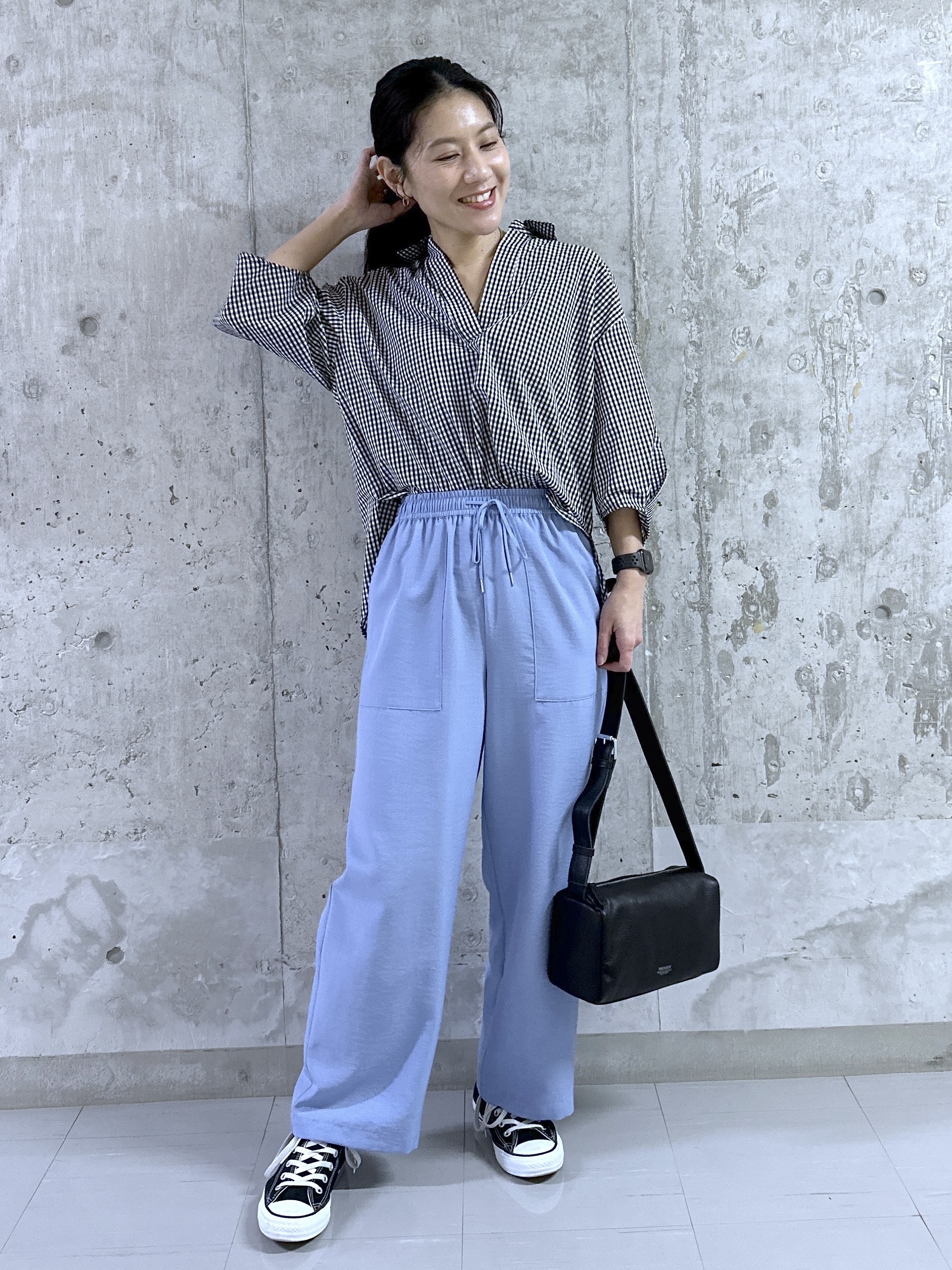 kumiさんの「Dessin｜【洗える】スキッパーシャツブラウス」を使ったコーディネート