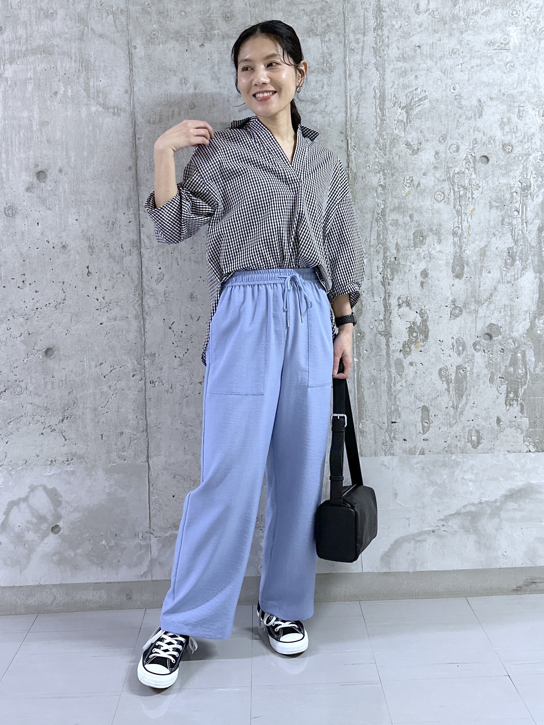 kumiさんの「Dessin｜【洗える】スキッパーシャツブラウス」を使ったコーディネート
