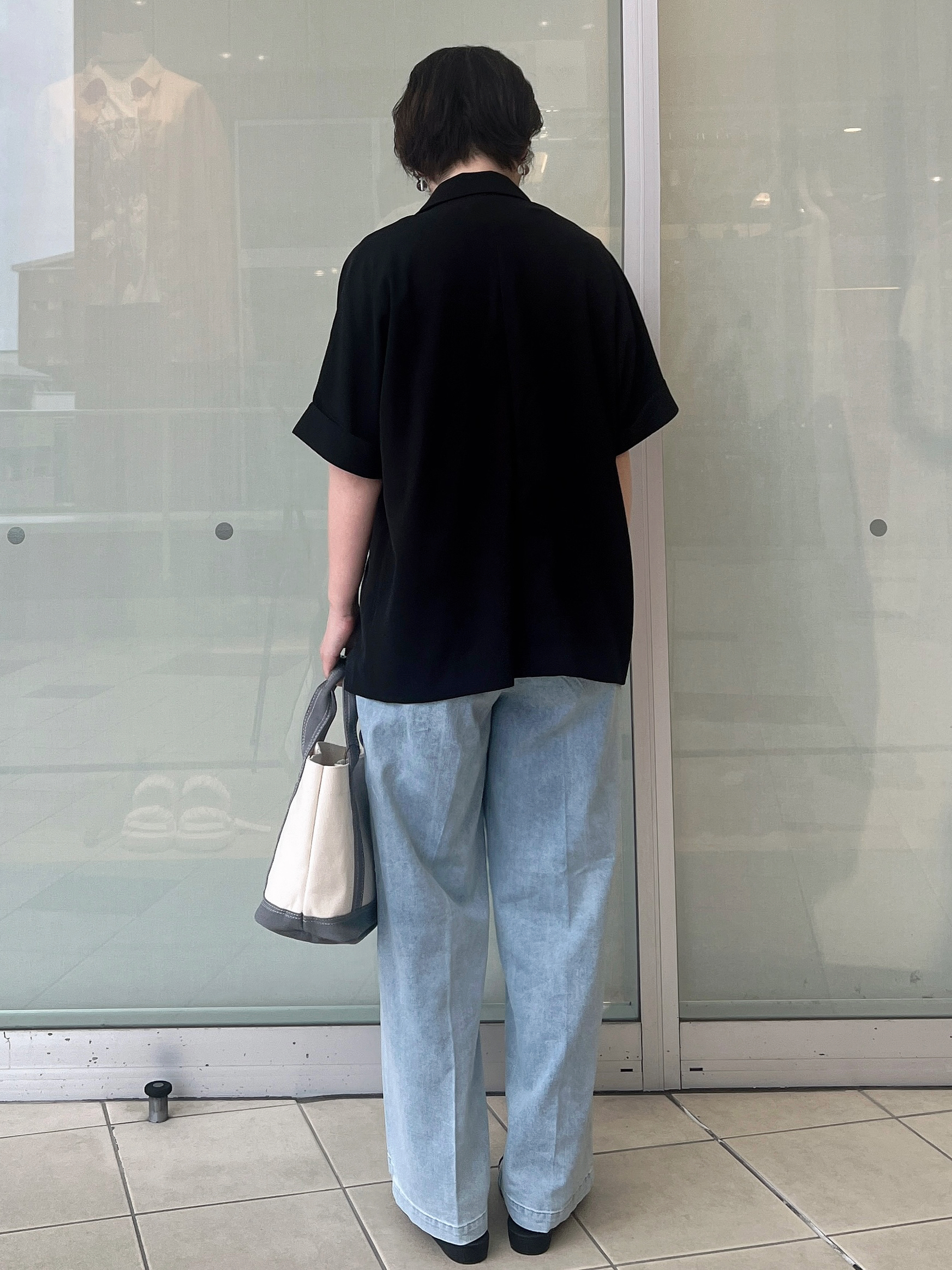 yo-koさんの「OPAQUE.CLIP｜【接触冷感／吸水速乾／防シワ】リネンライクテーラードジャケット《洗濯機OK》」を使ったコーディネート