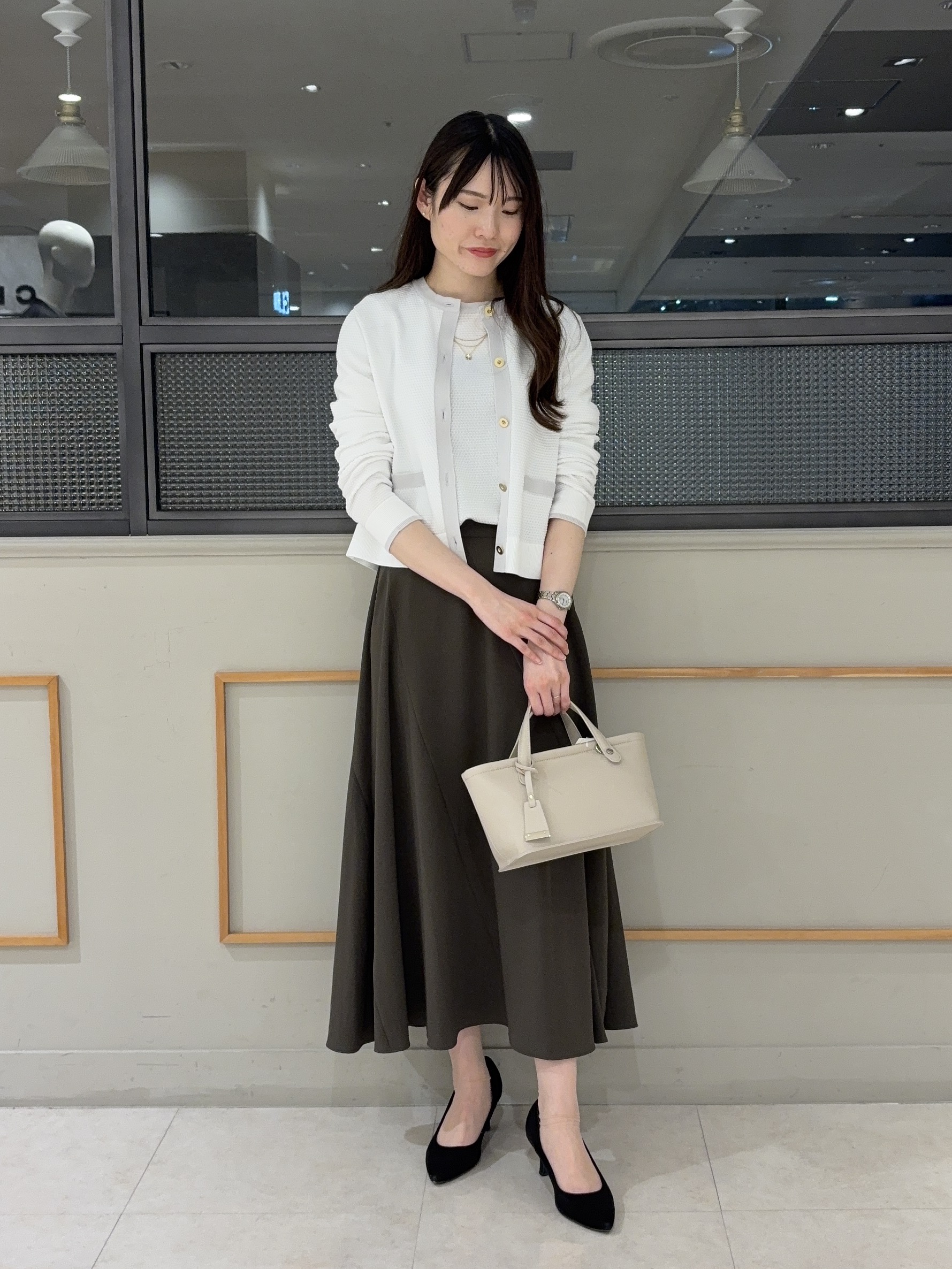 mayuさんの「UNTITLED｜【セットアップ可/接触冷感/遮熱】リラクシーフレアスカート」を使ったコーディネート