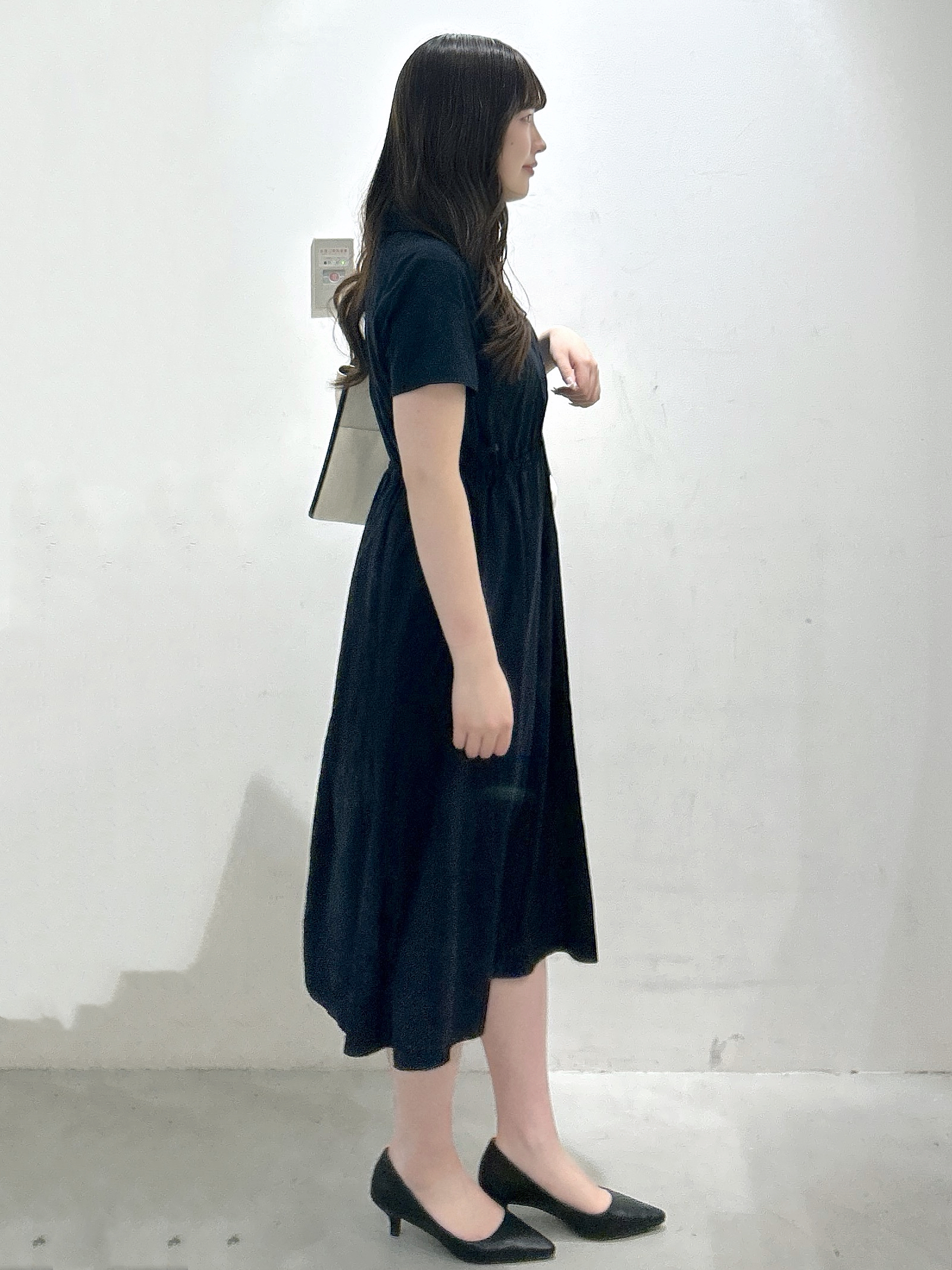 sayaさんの「OPAQUE.CLIP｜サイドリボンシャツワンピース【洗濯機OK／防シワ】」を使ったコーディネート