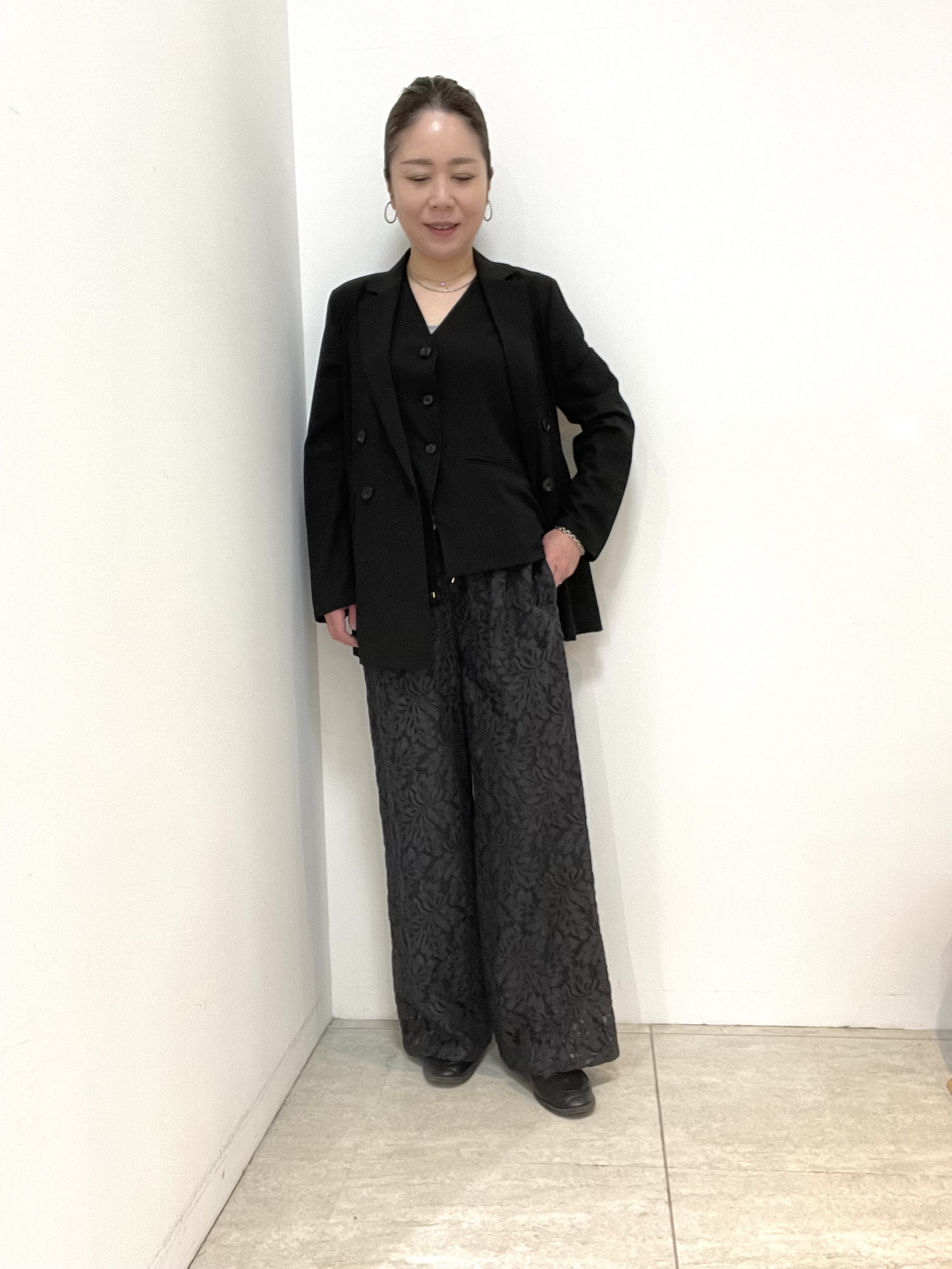 Wachiさんの「UNTITLED｜◆【セットアップ可/接触冷感/通気性】ドライシアーダブルジャケット」を使ったコーディネート