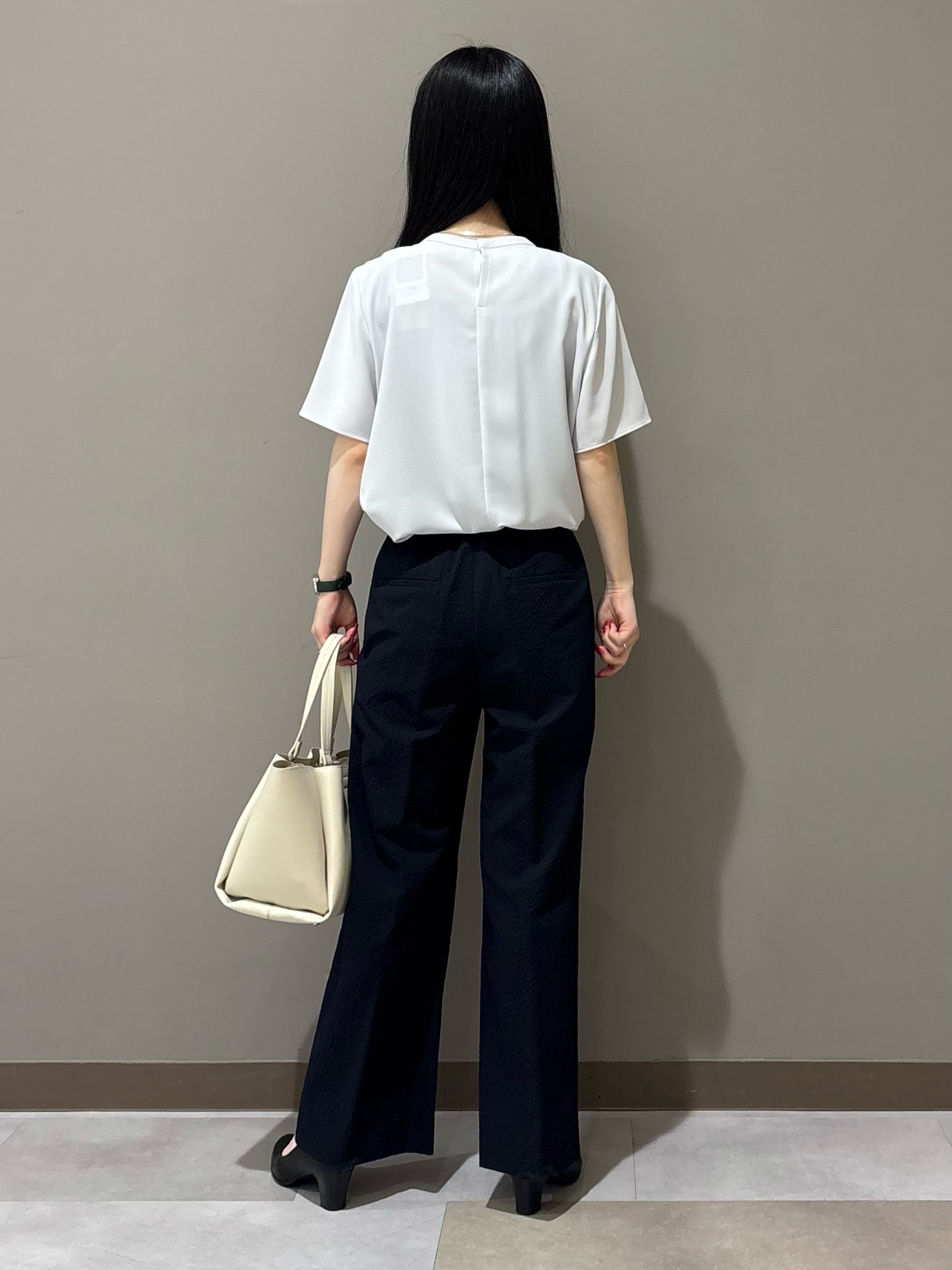 KEIKOさんの「INDIVI｜【洗える／UVケア／SETUP可能】サッカー素材テーラードジャケット」を使ったコーディネート