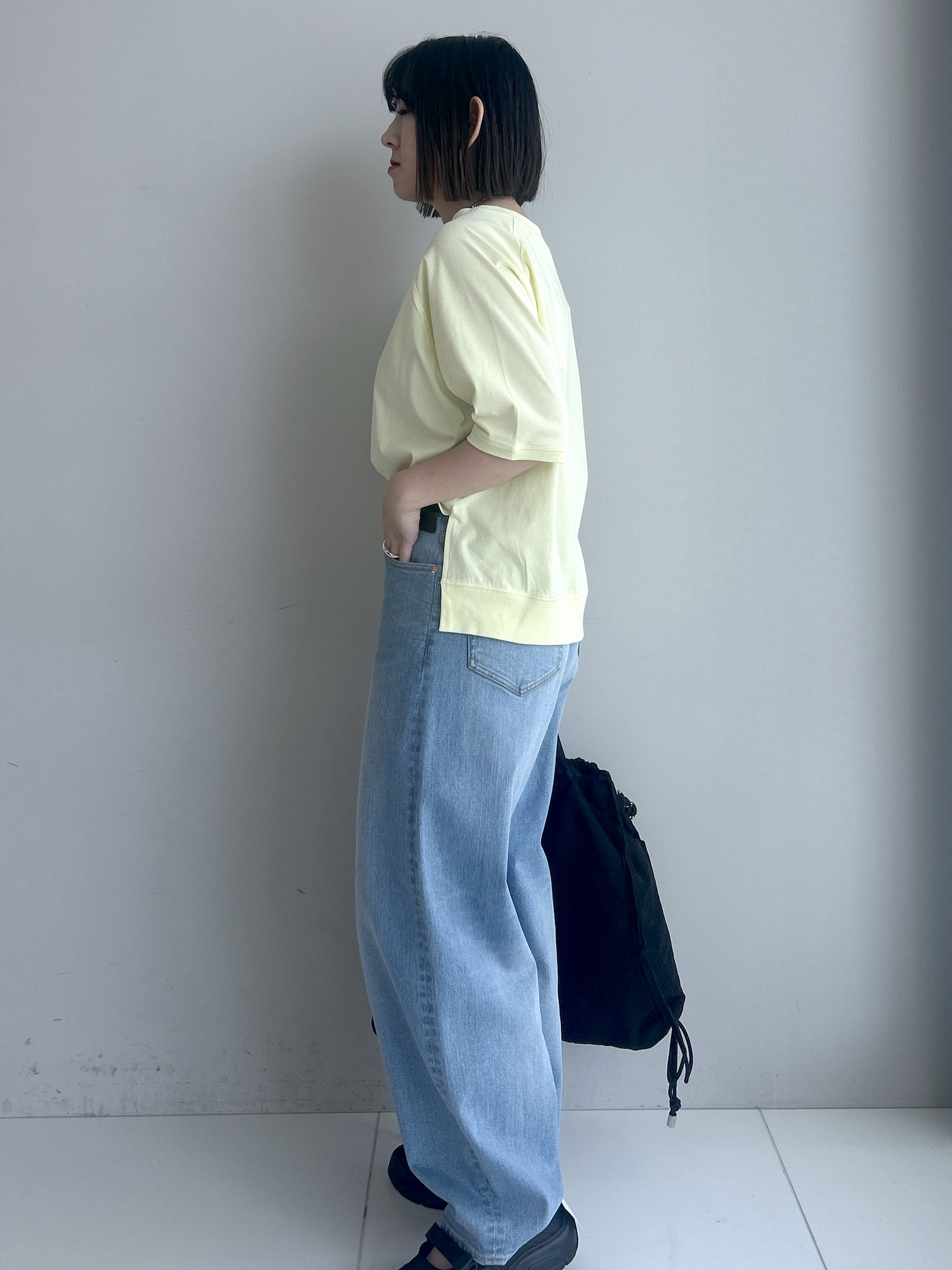 Hirokaさんの「Dessin｜【UVカット/接触冷感】フォルムカットソー5分袖」を使ったコーディネート
