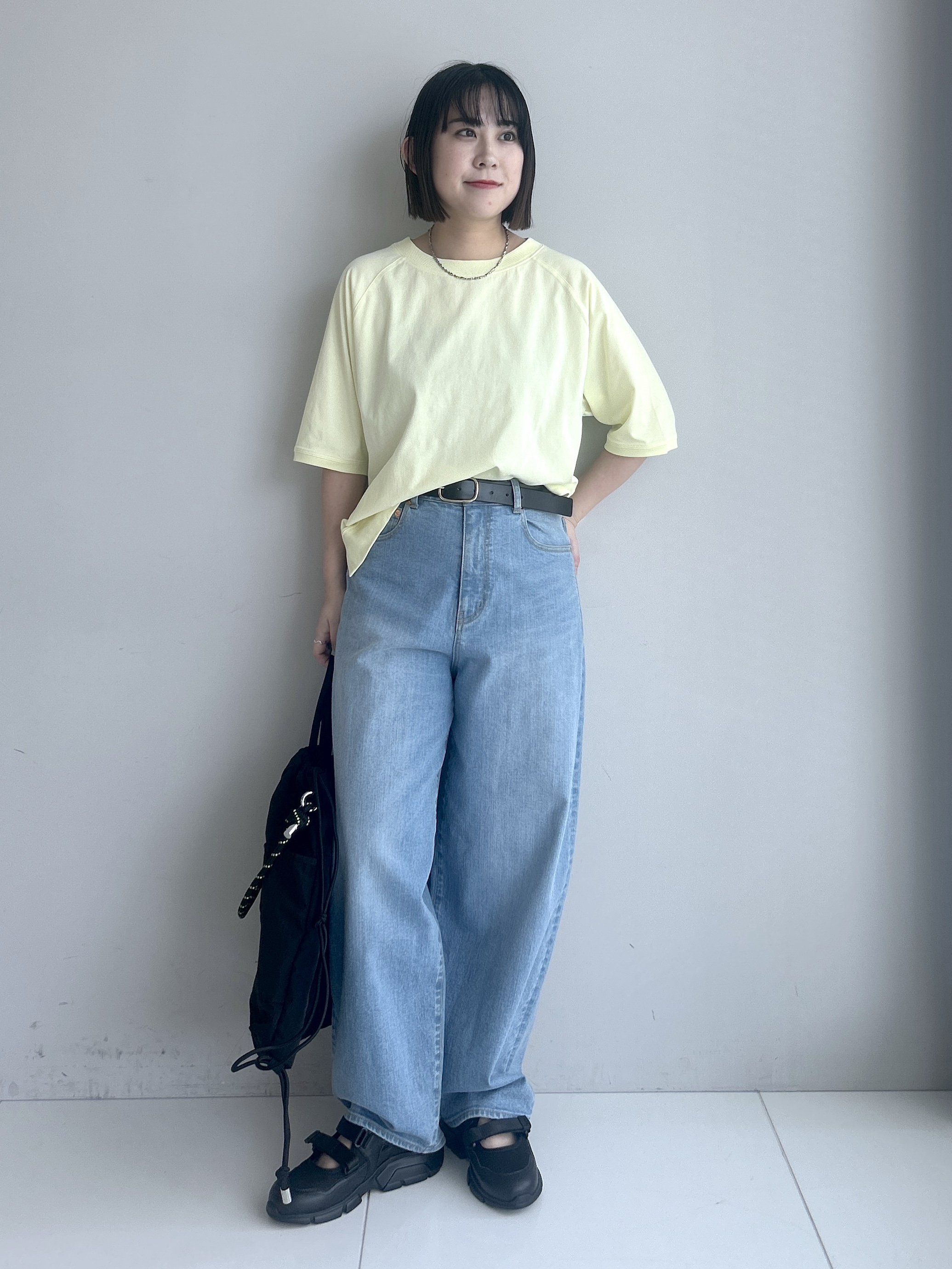 Hirokaさんの「Dessin｜【UVカット/接触冷感】フォルムカットソー5分袖」を使ったコーディネート