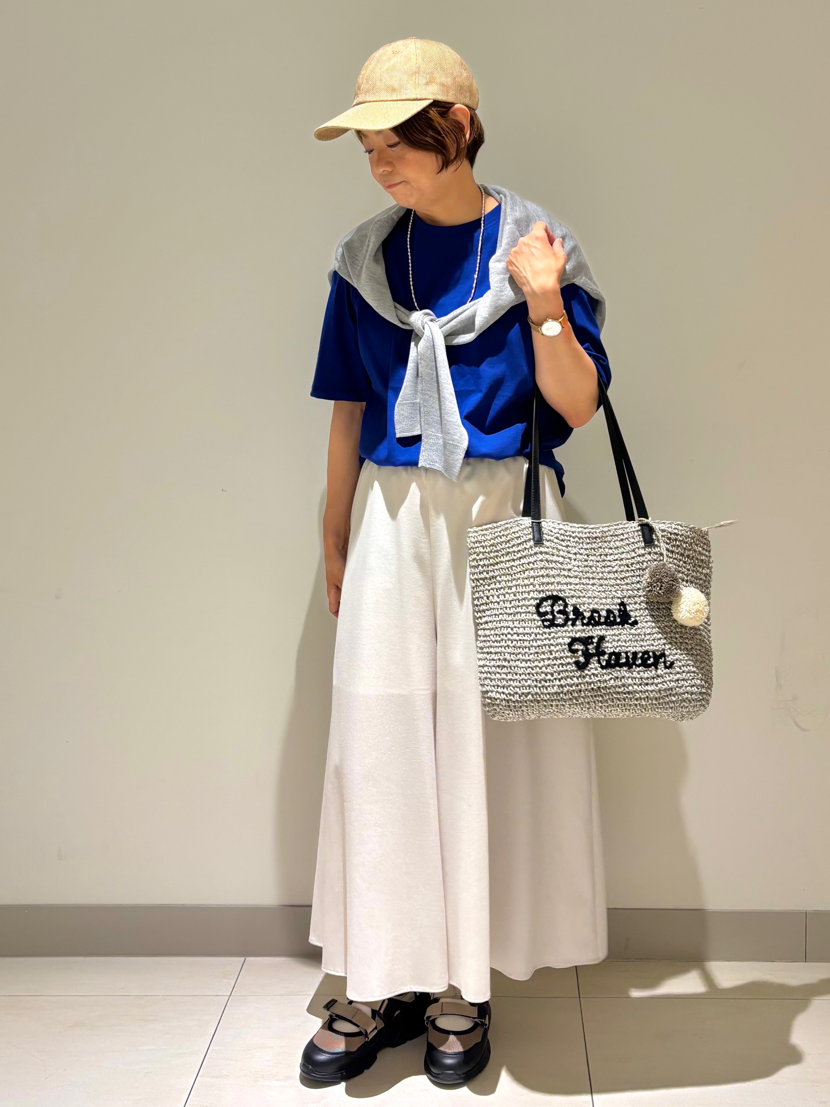 Haruさんの「Dessin｜【UVカット/接触冷感】プレーティングTシャツ」を使ったコーディネート