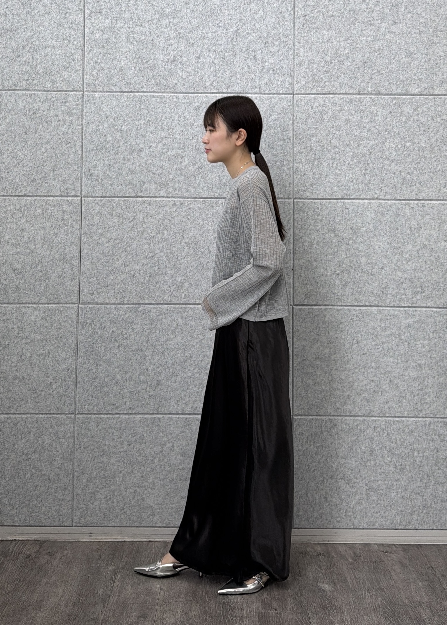 Renoさんの「INDIVI｜シアーフレアスリーブカーディガン【接触冷感】」を使ったコーディネート
