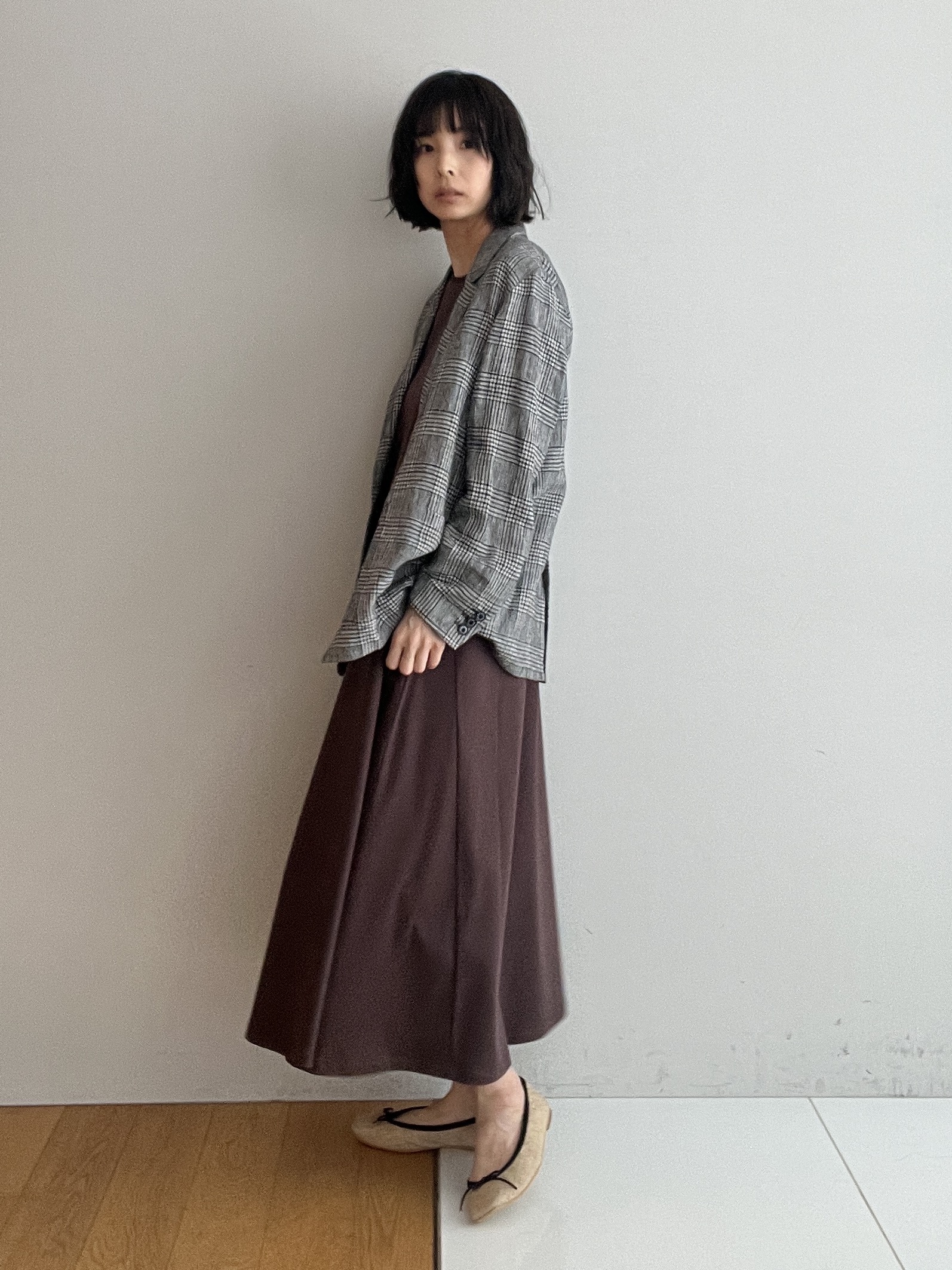 misaさんの「DRESSTERIOR｜【接触冷感／抗菌防臭／消臭/ウォッシャブル】アイスクリアコットン フレンチスリーブワンピース」を使ったコーディネート