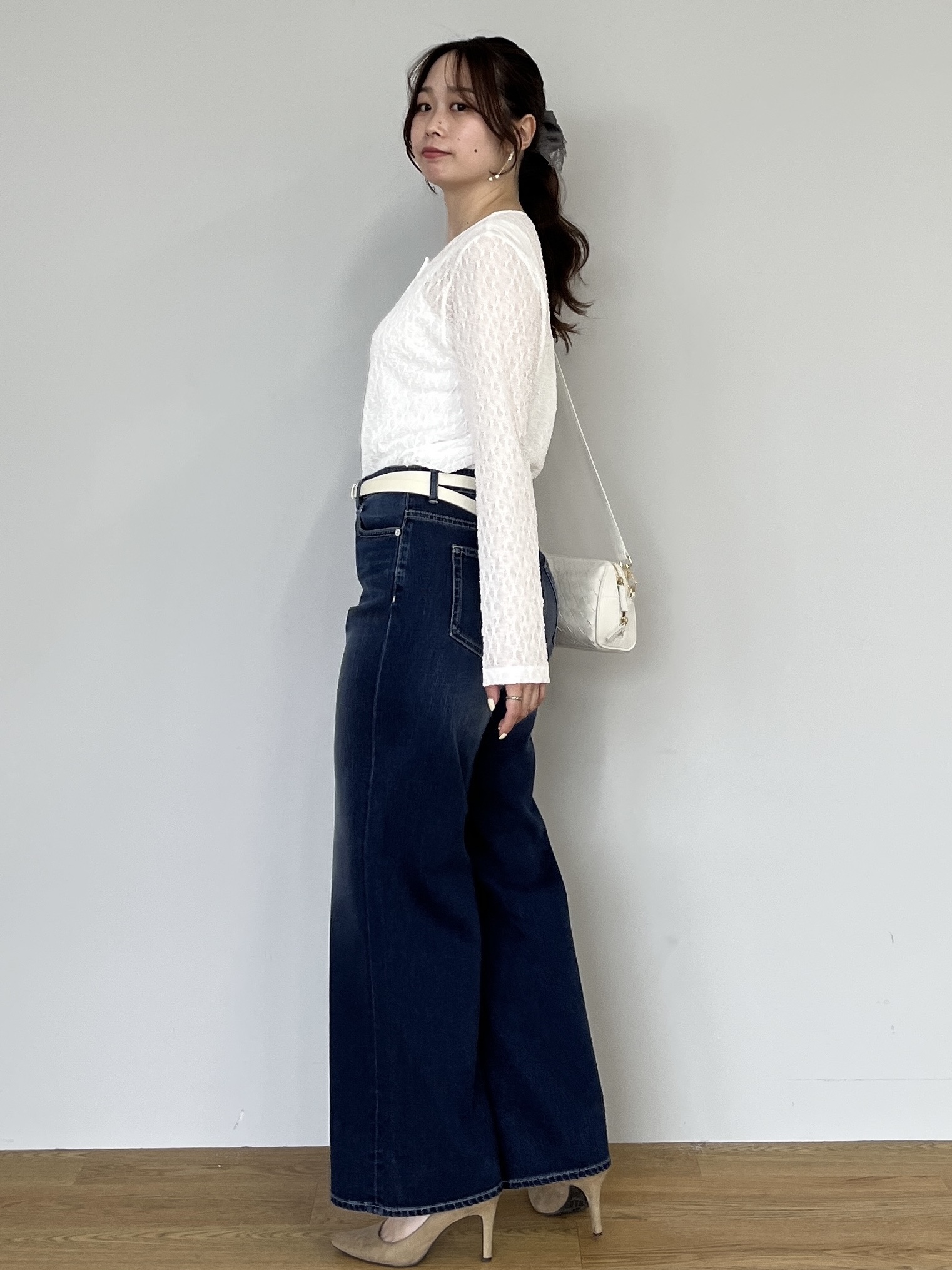 Saekoさんの「UNTITLED｜◆【シアー】ストレッチレースカーディガン」を使ったコーディネート