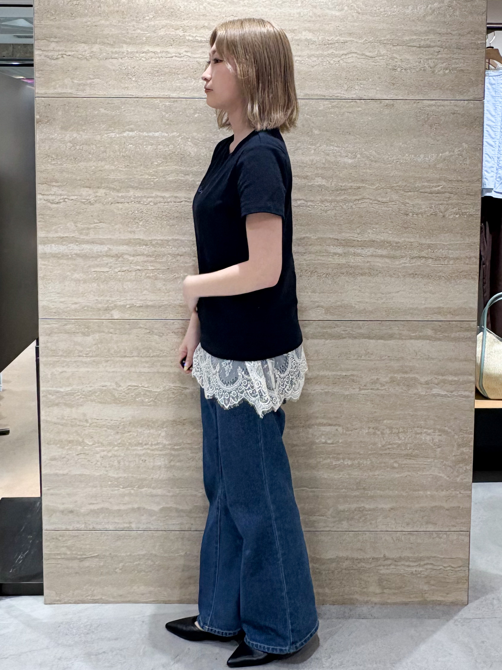 ふうかさんの「index｜【UVケア／接触冷感】フロントロゴ刺繍Tシャツ《洗濯機OK／S-3L／7col》」を使ったコーディネート