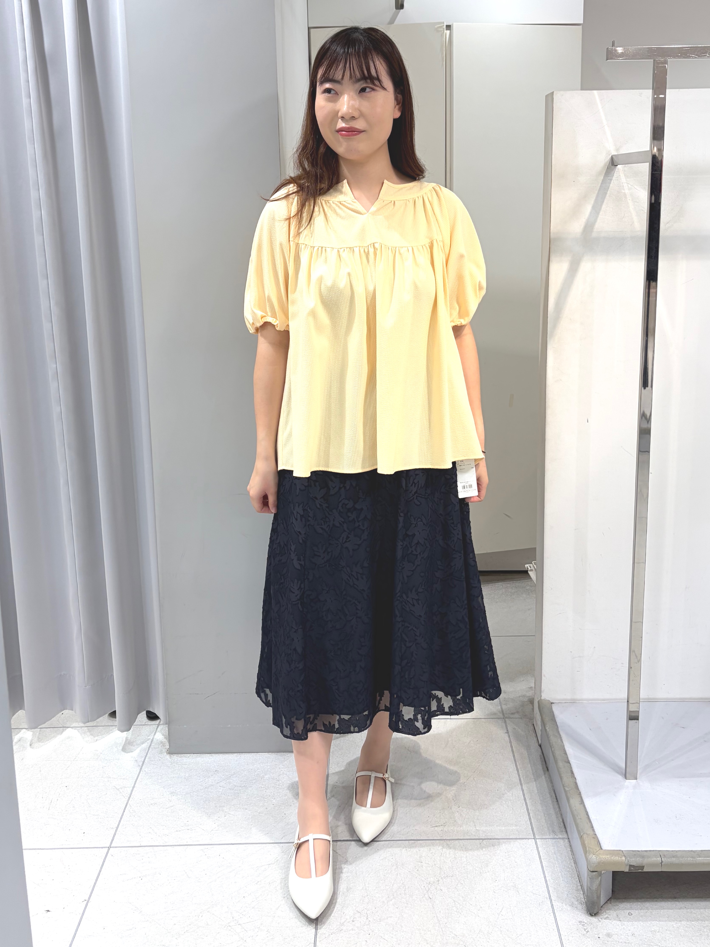 AZUSAさんの「Reflect｜ギャザーデザインブラウス」を使ったコーディネート