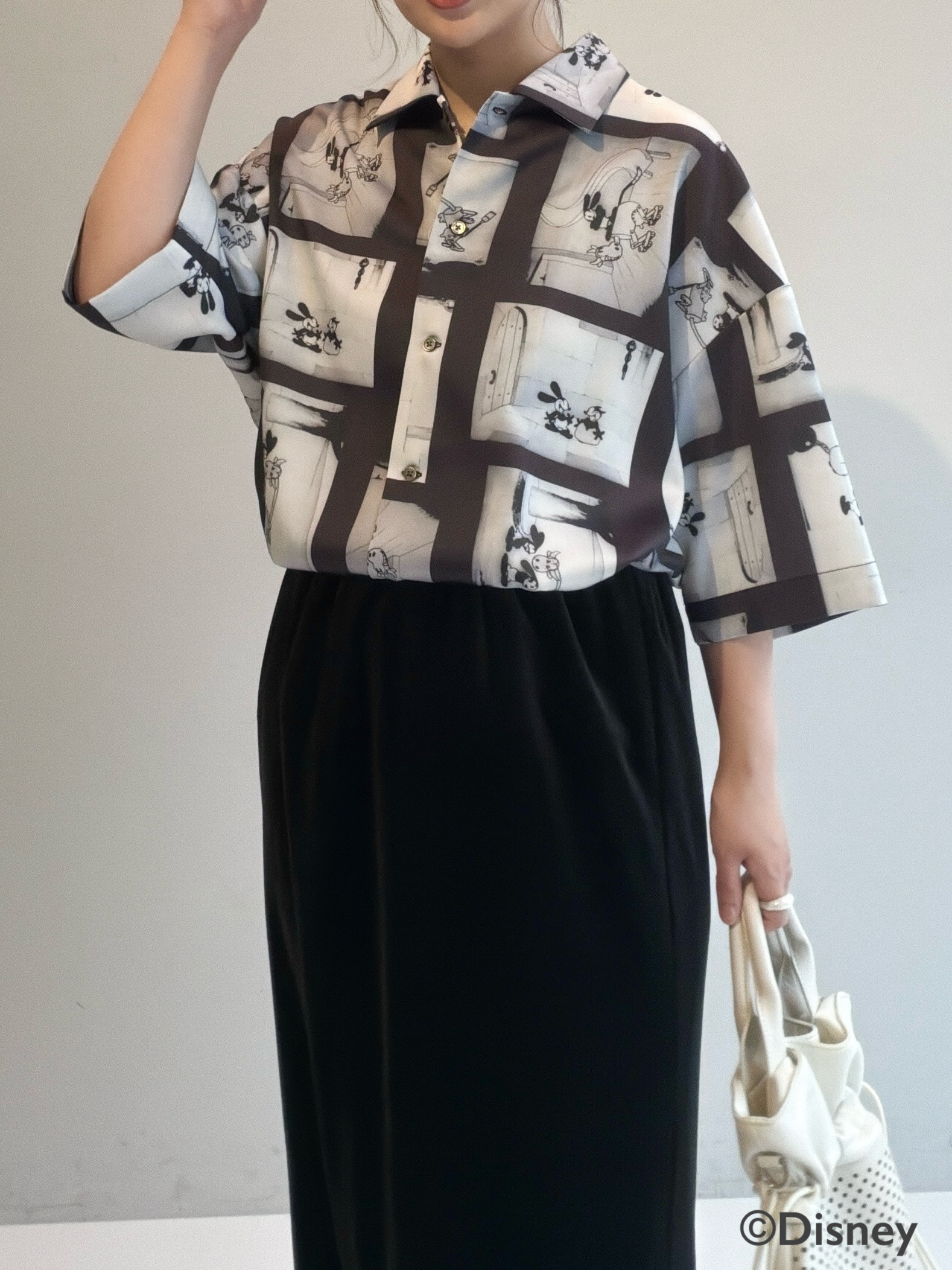 abeさんの「tk.TAKEO KIKUCHI｜Disney capsule collection 総柄シャツ」を使ったコーディネート
