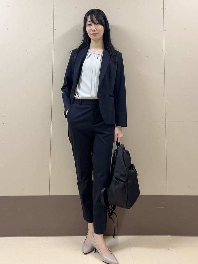 sechiさんの「UNTITLED｜【UV/接触冷感/スーツ】ジャージテーラードジャケット」を使ったコーディネート