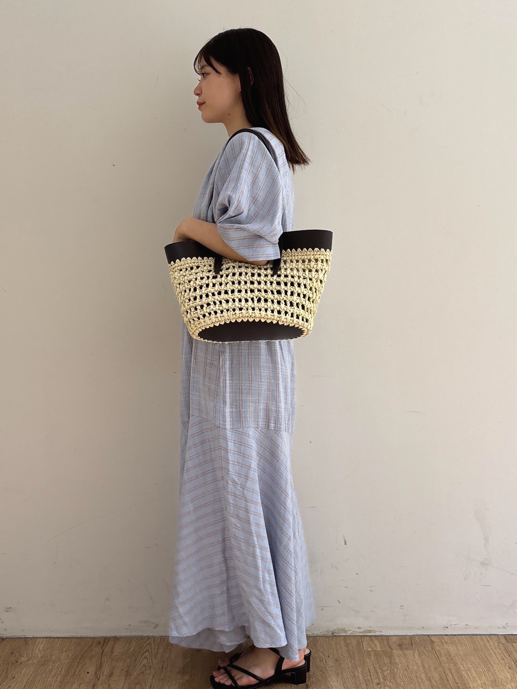 mireiさんの「OPAQUE.CLIP｜キーネックロングワンピース【洗える】」を使ったコーディネート