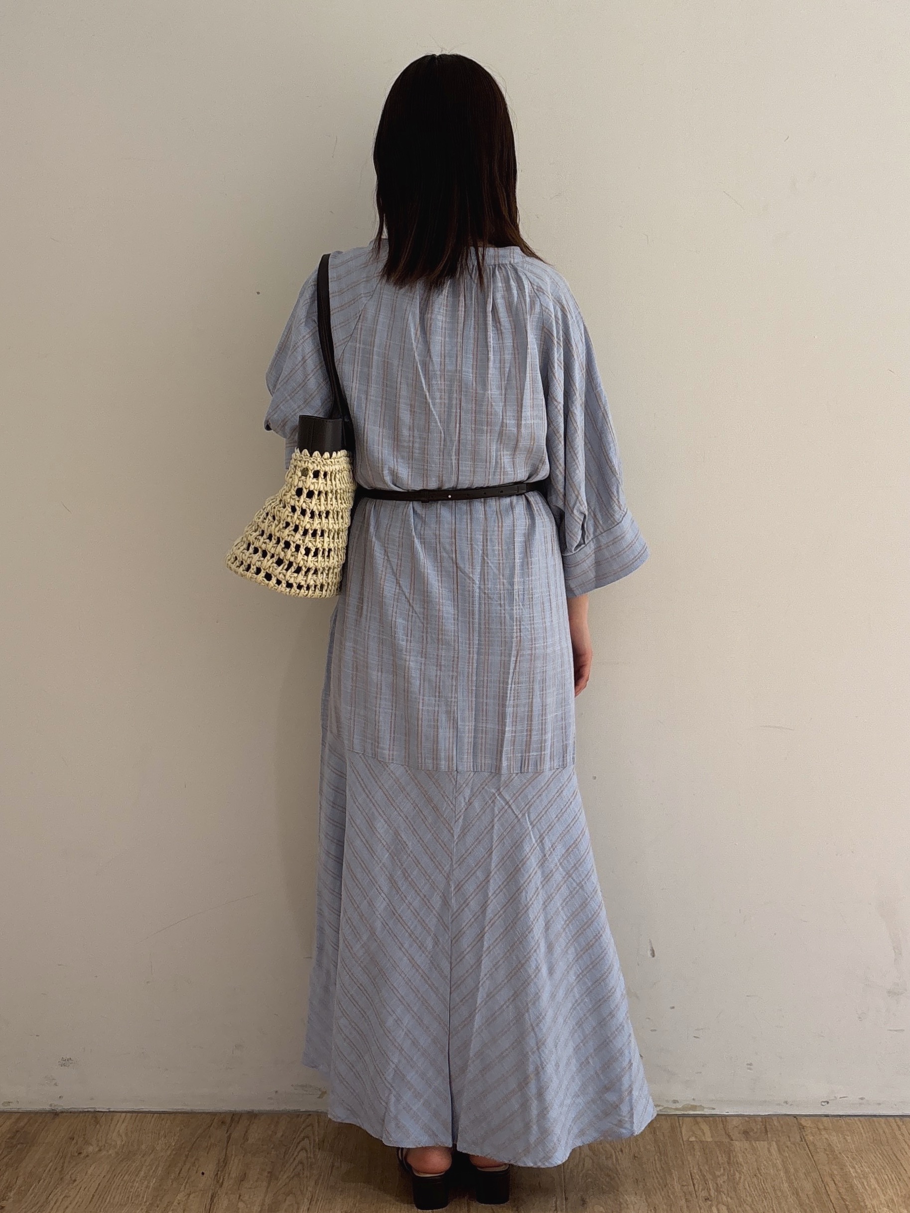 mireiさんの「OPAQUE.CLIP｜キーネックロングワンピース【洗える】」を使ったコーディネート