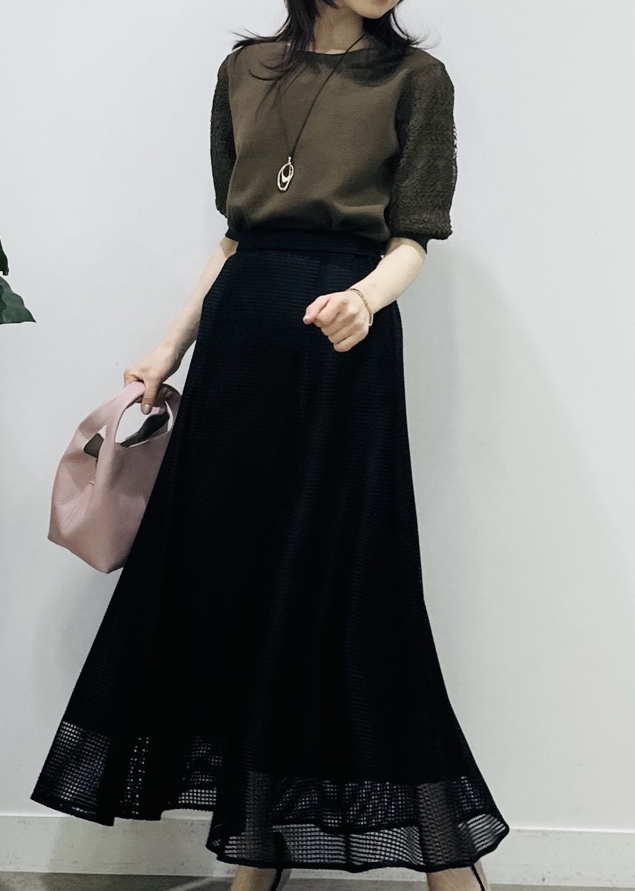 Miwaさんの「UNTITLED｜【洗える】エレガンススリーブニット」を使ったコーディネート