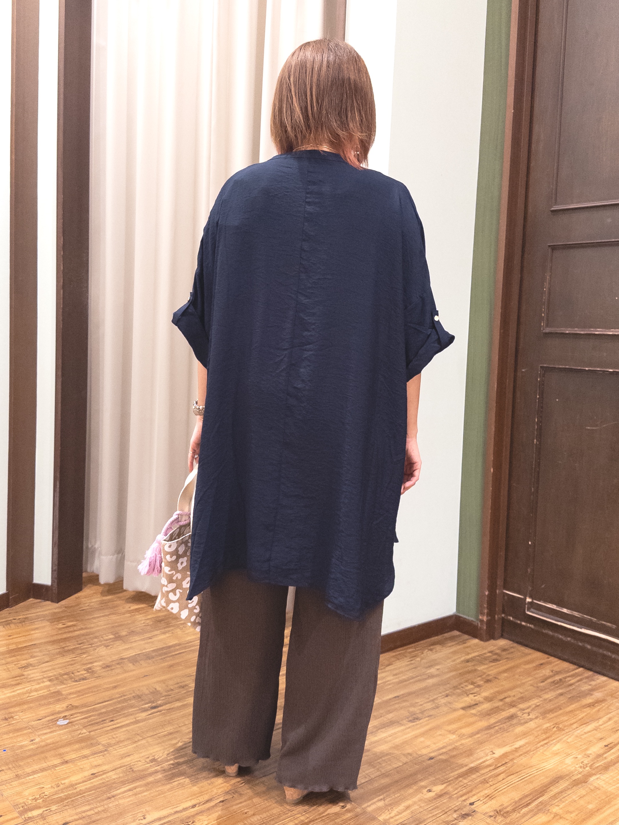みかりん さんの「SHOO･LA･RUE｜【S-LL/洗濯機可】気になる体型すっぽり隠す スキッパードルマンチュニック」を使ったコーディネート