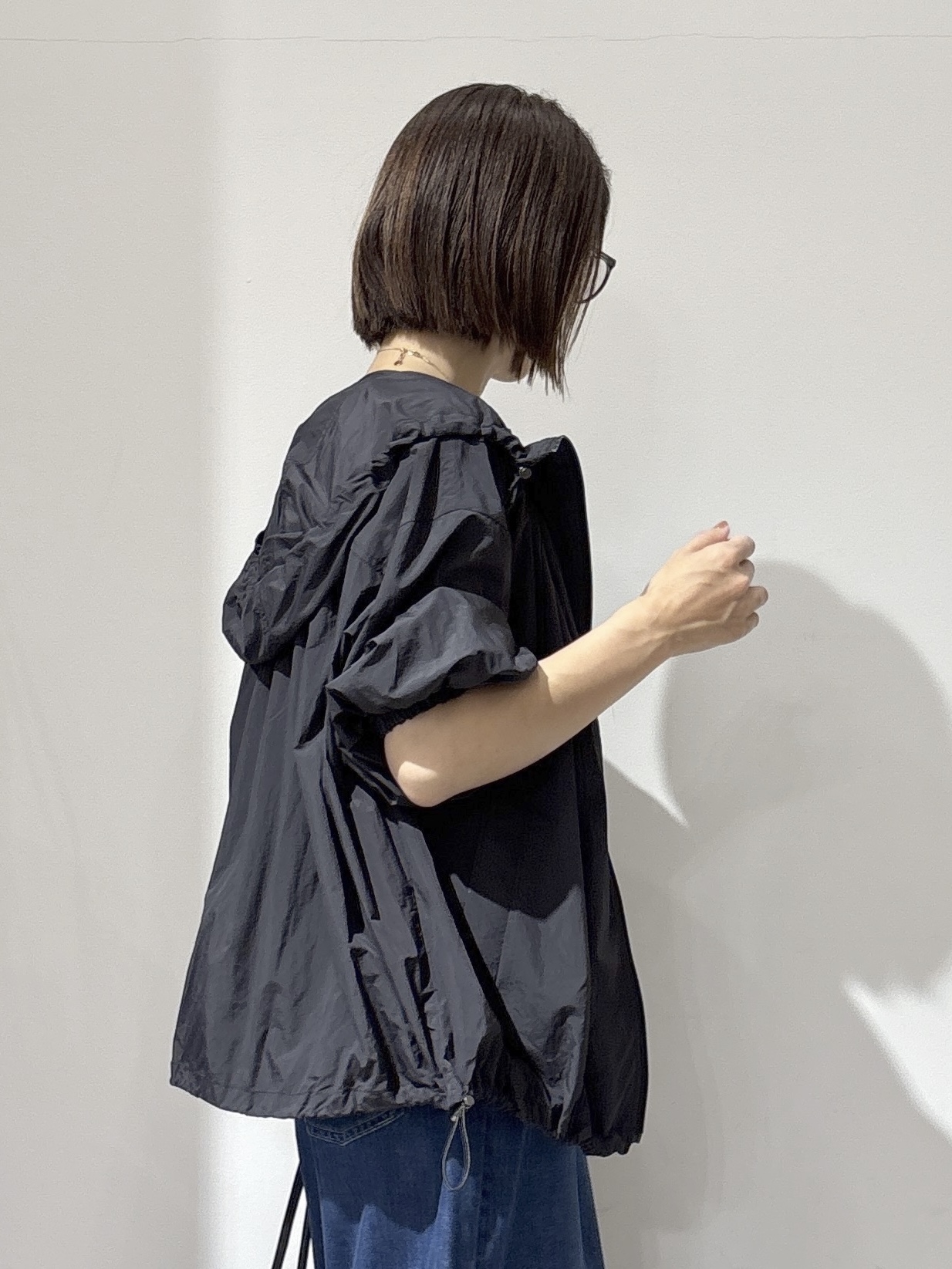 NAKAさんの「OPAQUE.CLIP｜【UV／撥水】ライトフーディブルゾン《洗濯機OK》」を使ったコーディネート