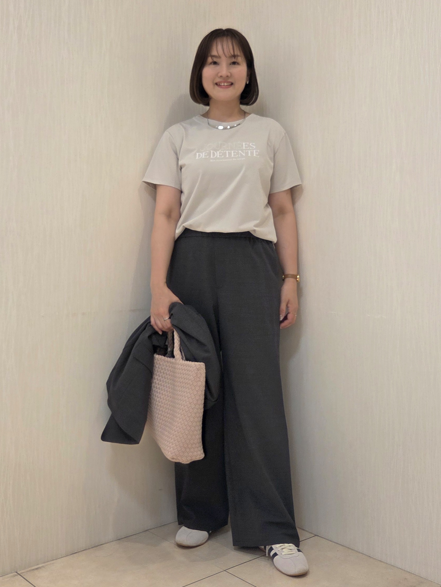 naokoさんの「UNTITLED｜【シワになりにくい/セットアップ可/接触冷感】ハーフスリーブジャケット」を使ったコーディネート