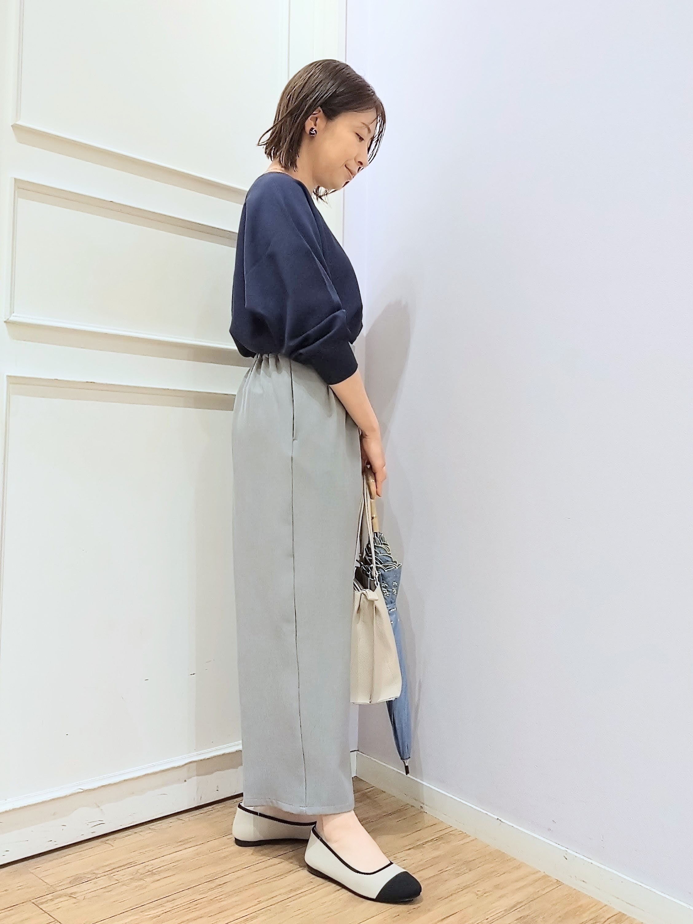 miomioさんの「SHOO･LA･RUE｜【軽量/2WAY】ふわっと軽いミニトートバッグ」を使ったコーディネート