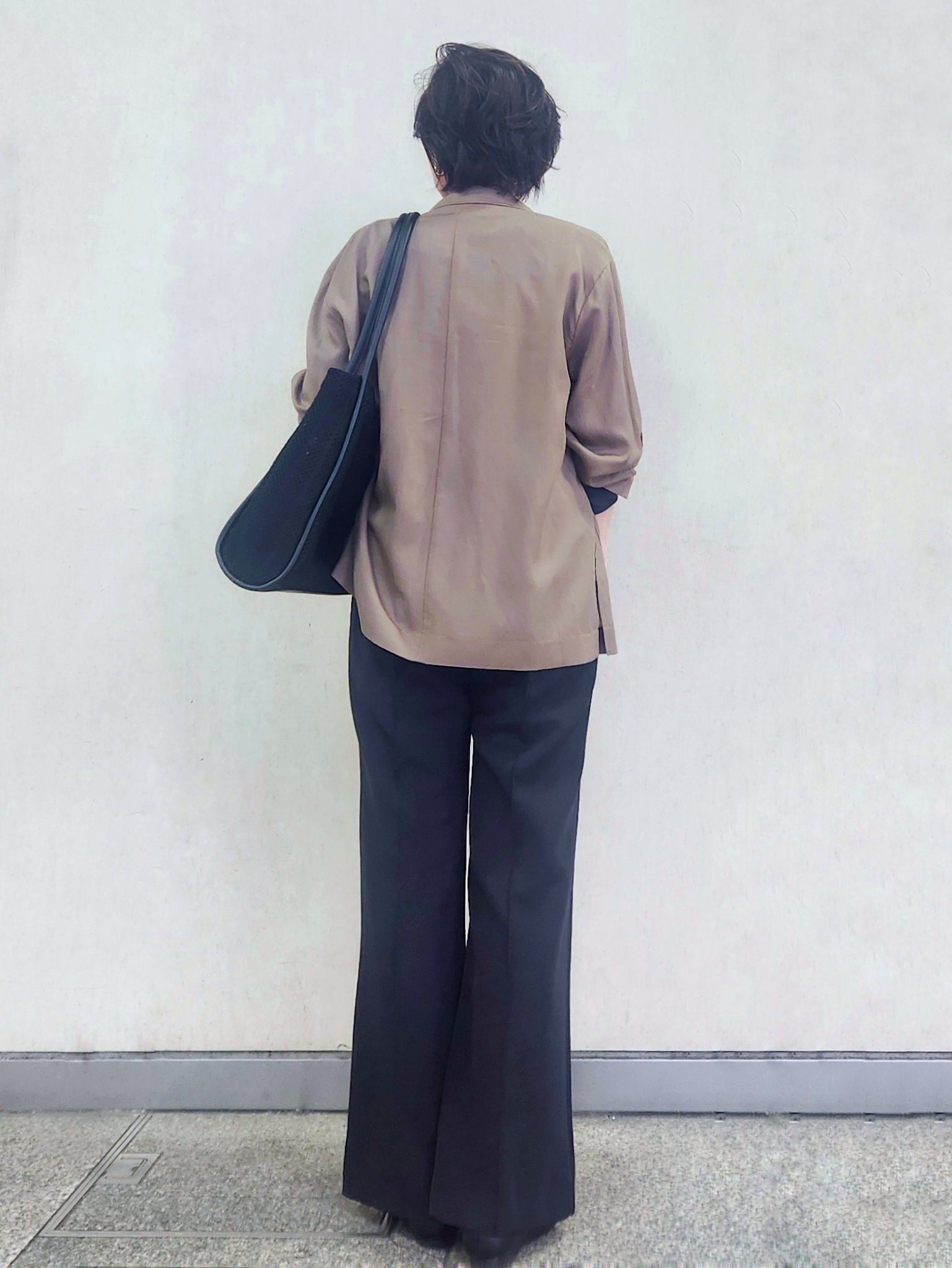 milkyさんの「OPAQUE.CLIP｜2WAYスリーブシアーテーラードジャケット【洗濯機OK】」を使ったコーディネート