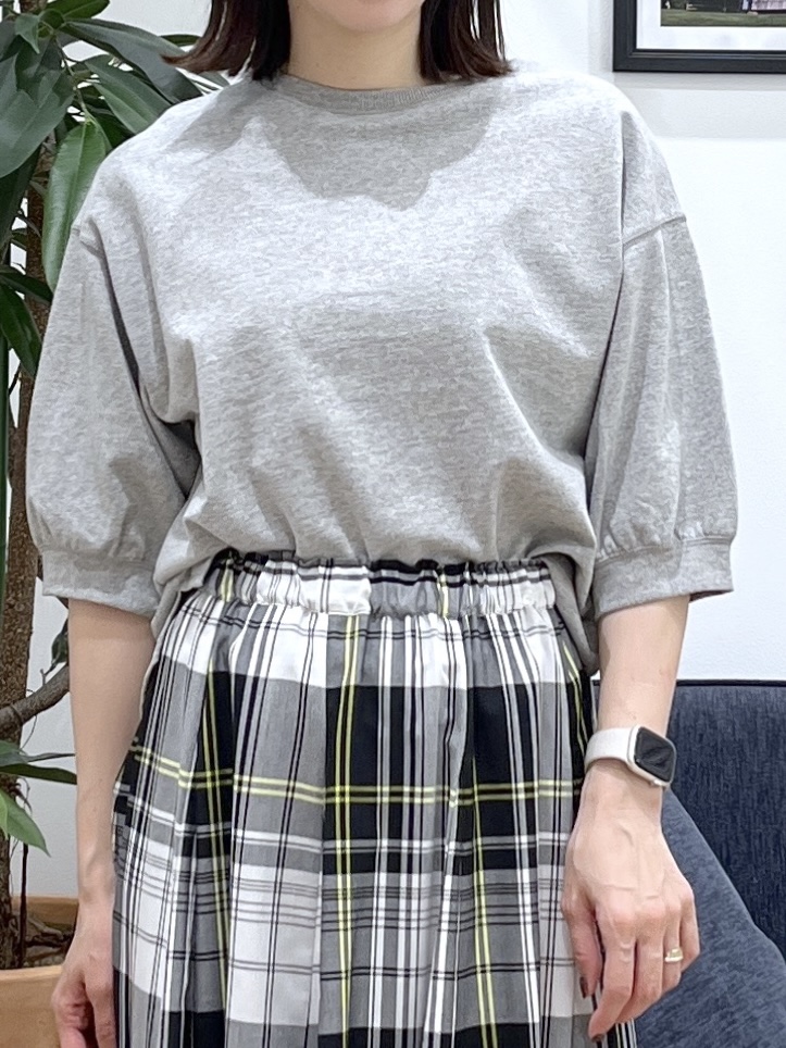 canaさんの「Dessin｜【360度可愛い】バックヘンリーカットソー5分袖」を使ったコーディネート