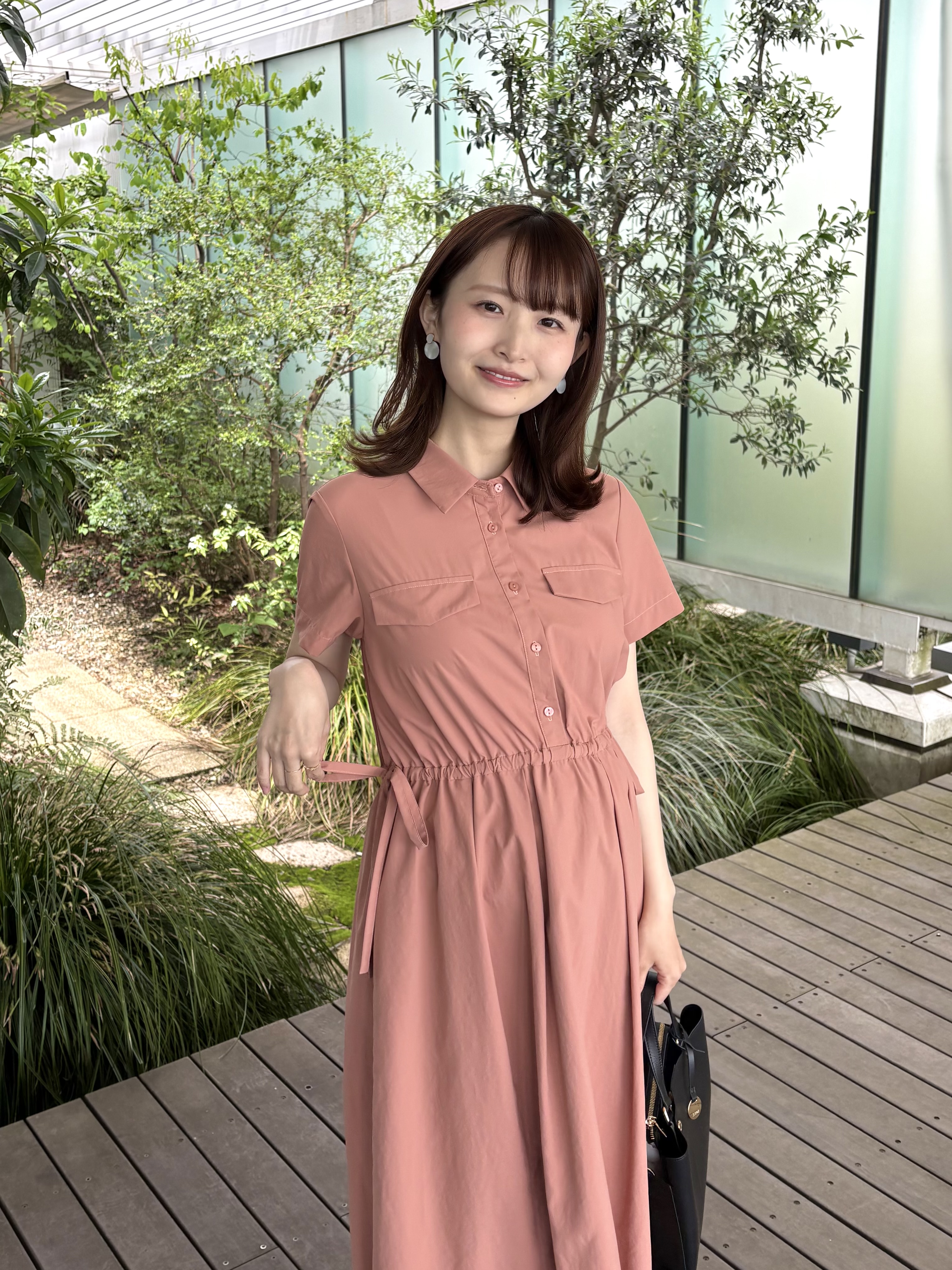 みさかさんの「index｜サイドリボンシャツワンピース【洗濯機OK／防シワ】」を使ったコーディネート