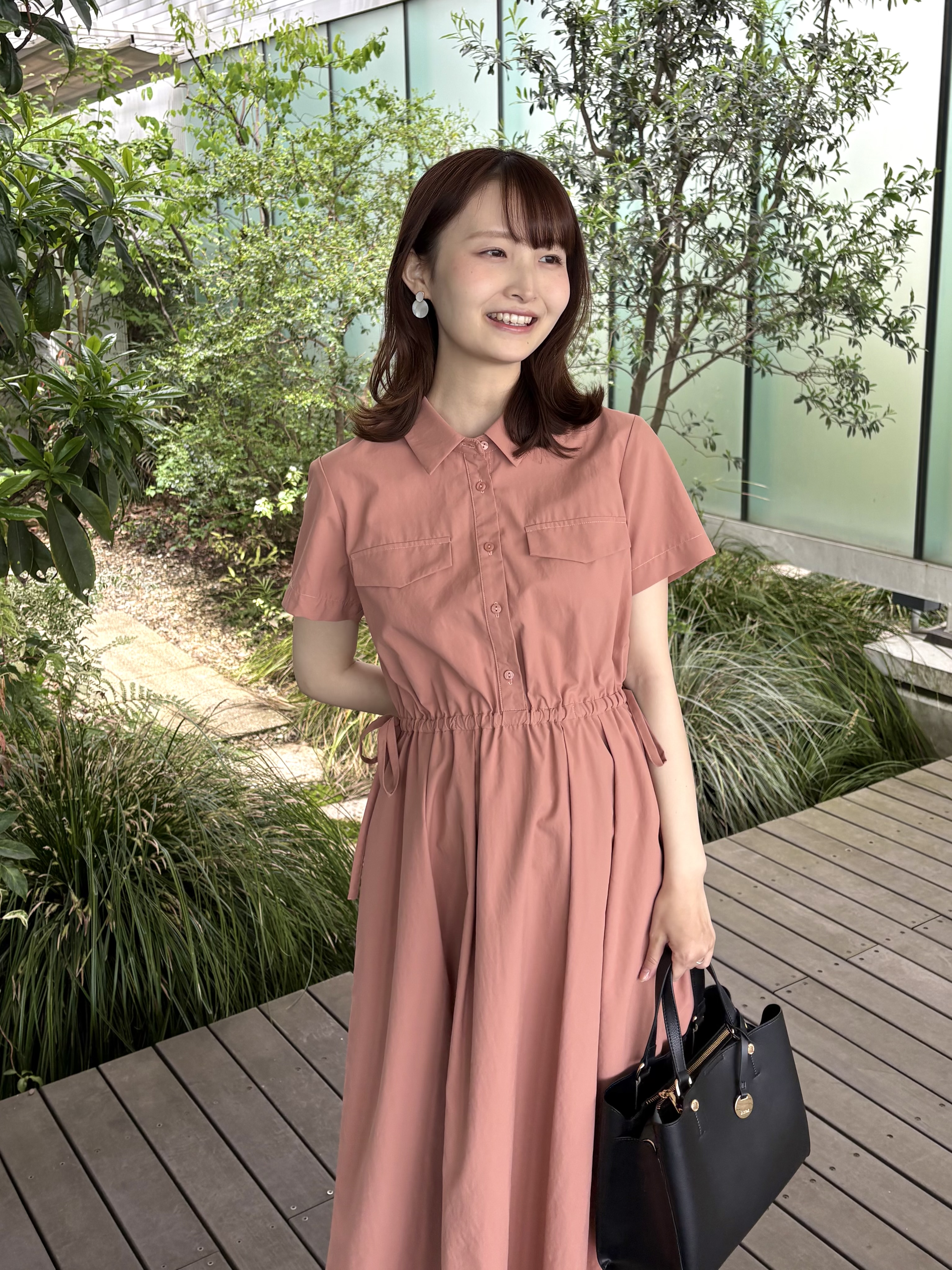 みさかさんの「index｜サイドリボンシャツワンピース【洗濯機OK／防シワ】」を使ったコーディネート