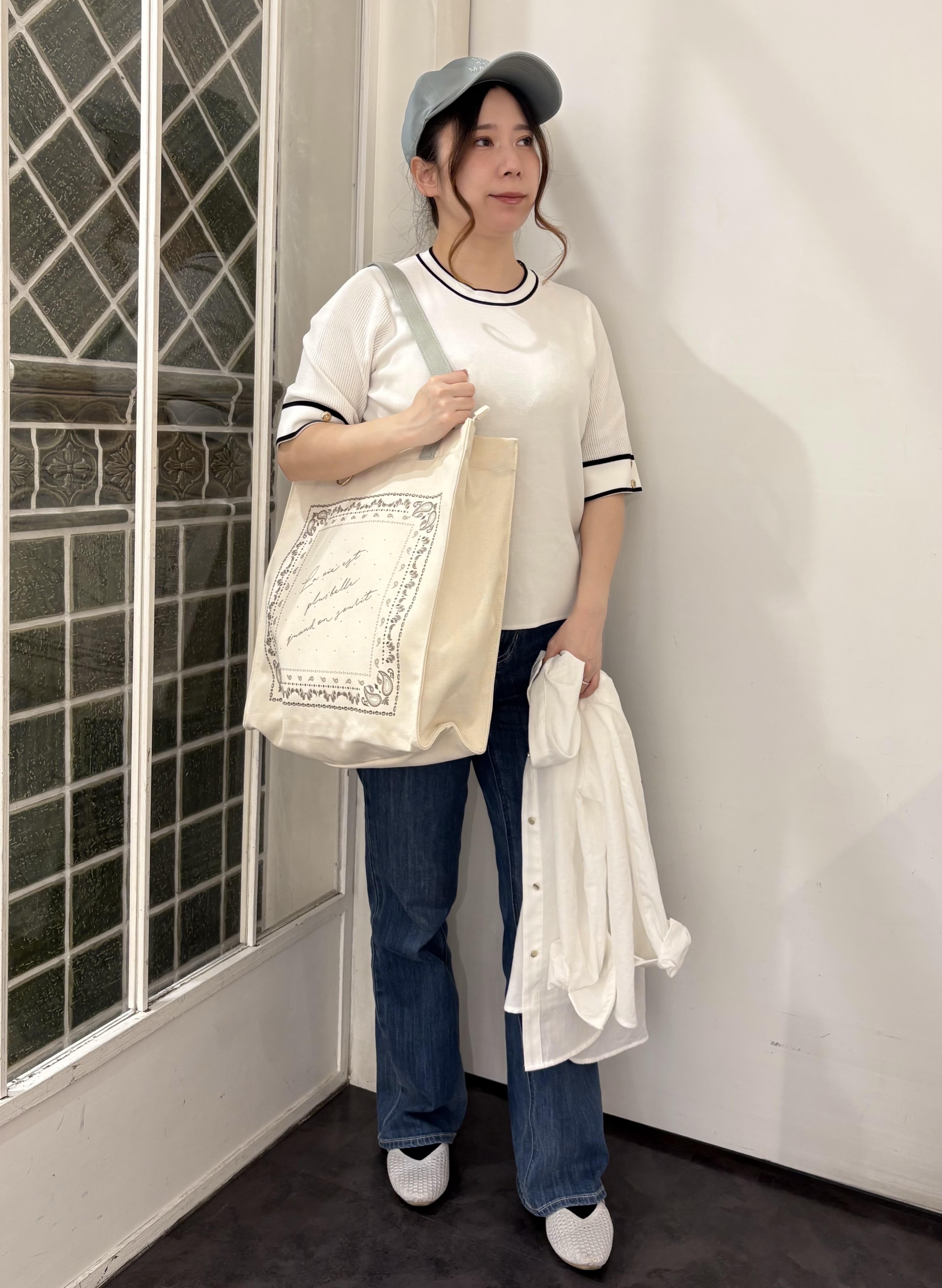 なるみんさんの「grove｜お仕事も普段も。今どきワークシャツブラウス」を使ったコーディネート