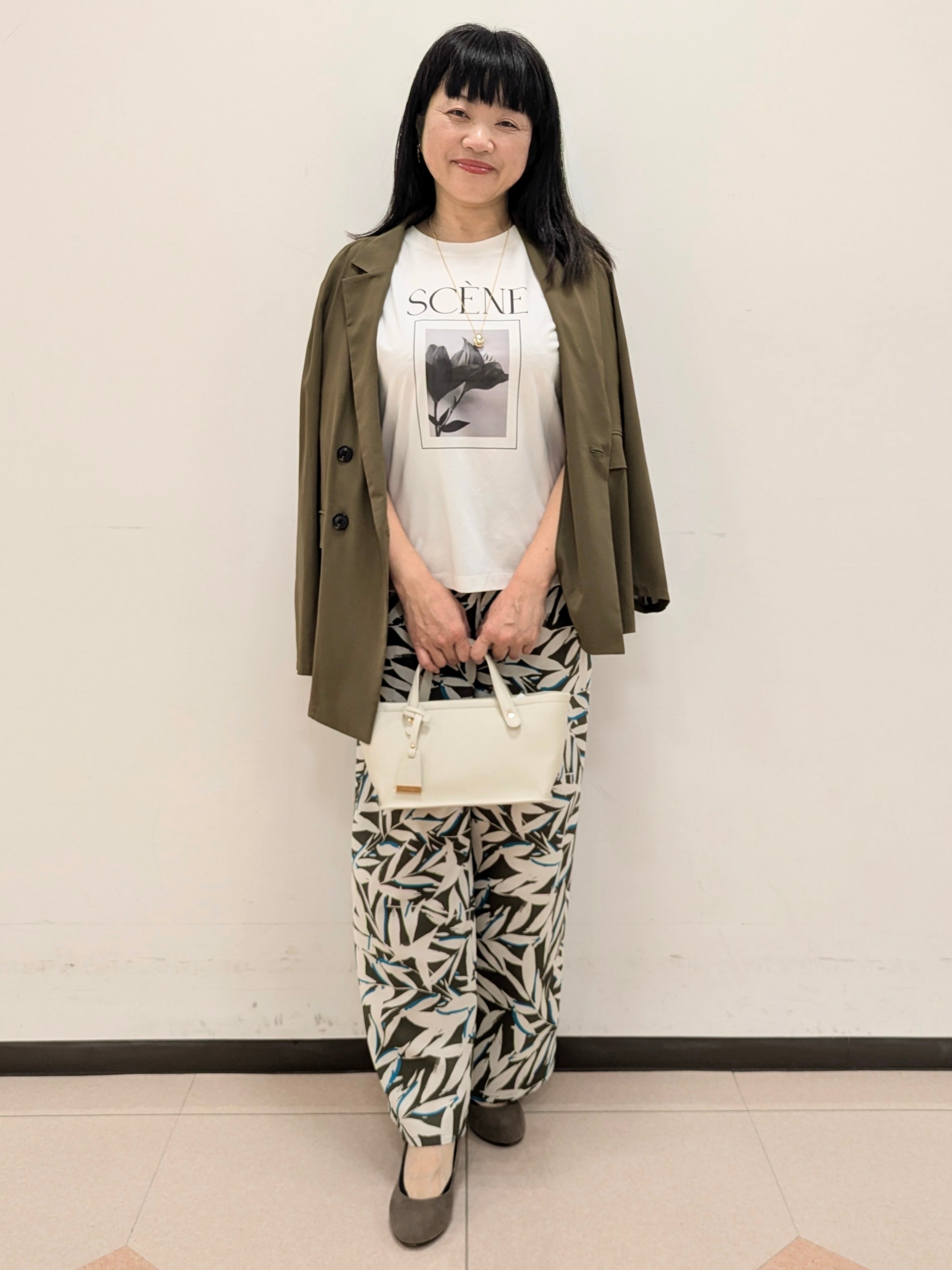 ともさんの「UNTITLED｜◆【セットアップ可/接触冷感/通気性】ドライシアーダブルジャケット」を使ったコーディネート