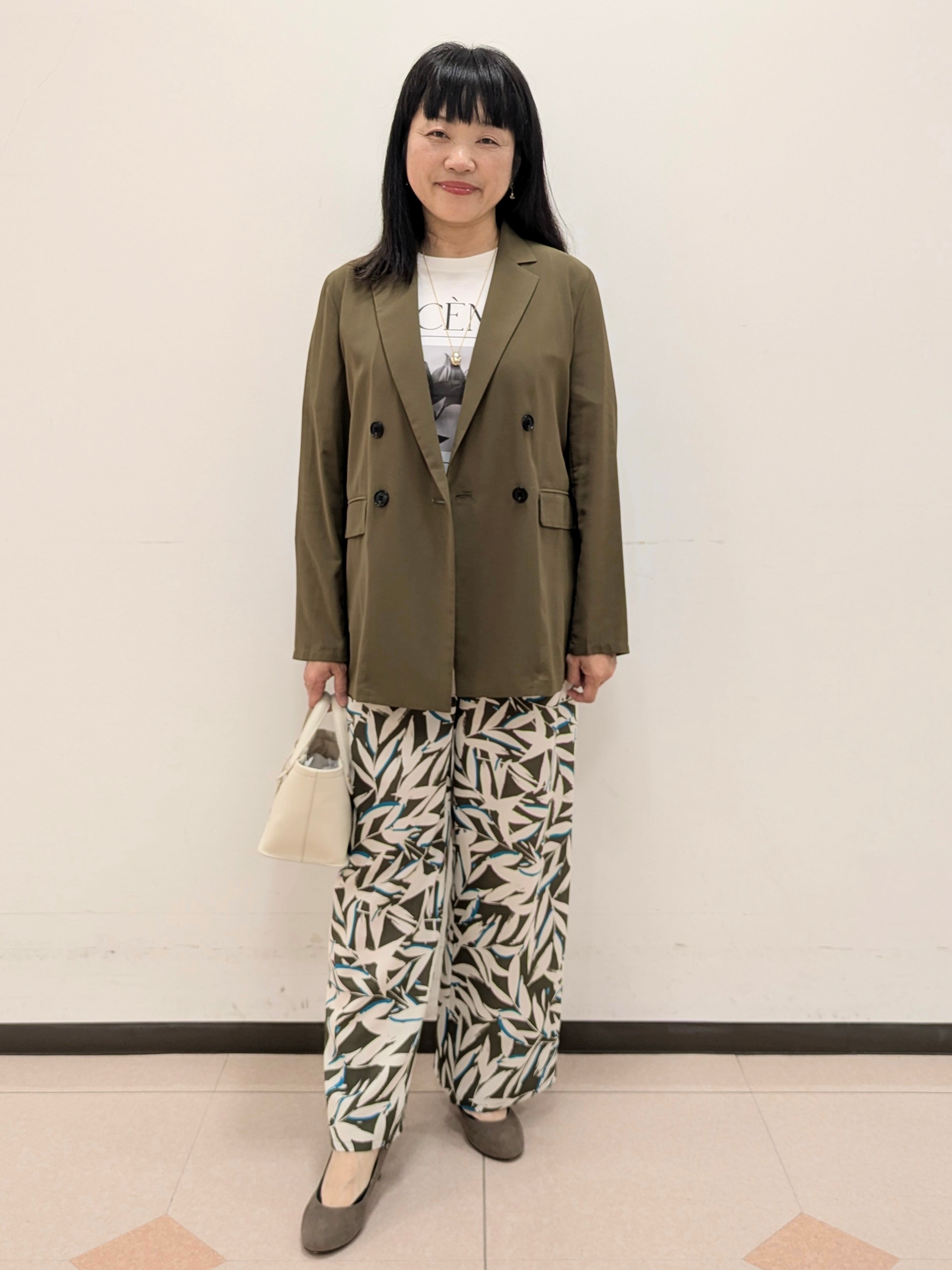 ともさんの「UNTITLED｜◆【セットアップ可/接触冷感/通気性】ドライシアーダブルジャケット」を使ったコーディネート