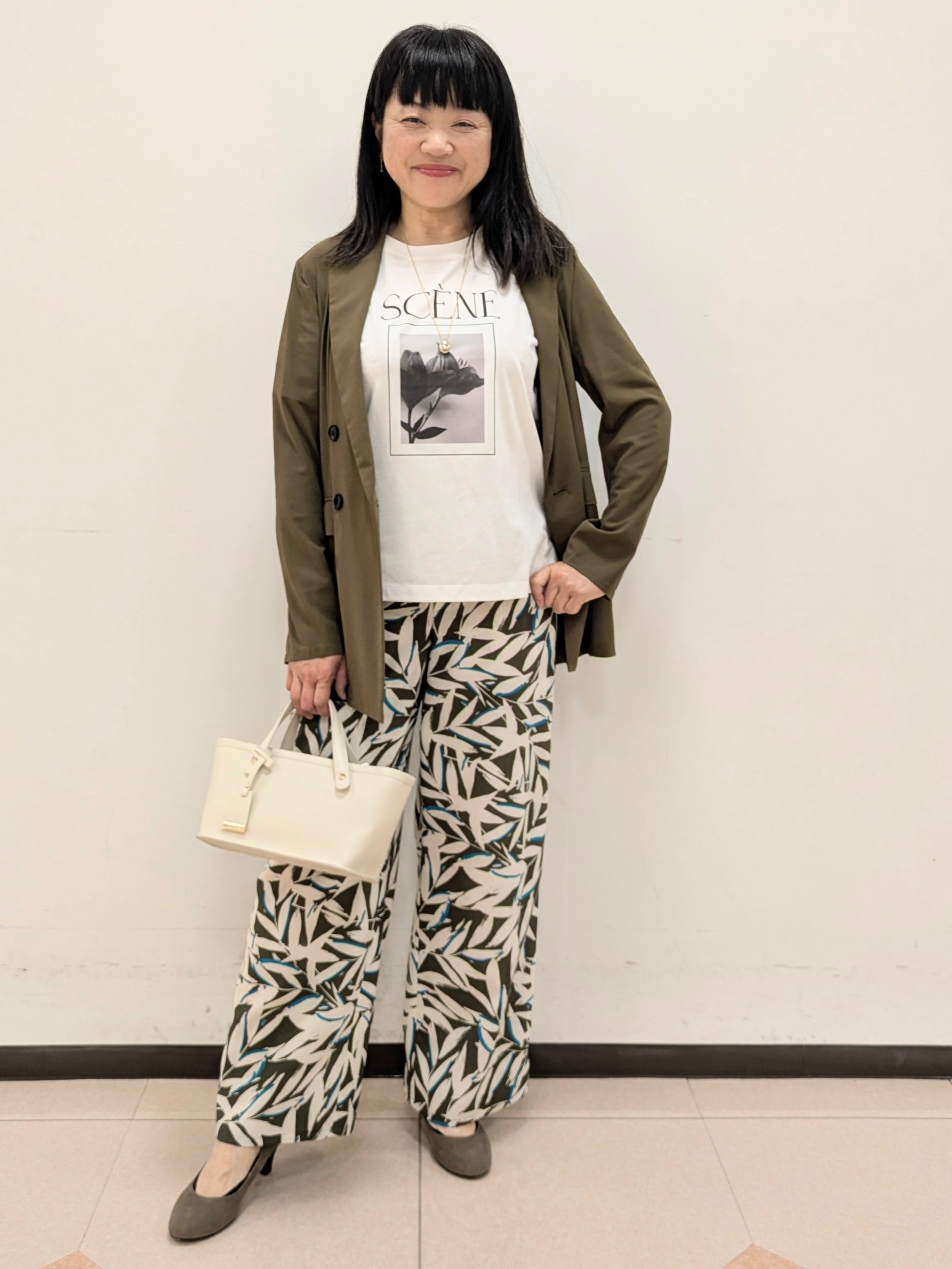 ともさんの「UNTITLED｜◆【セットアップ可/接触冷感/通気性】ドライシアーダブルジャケット」を使ったコーディネート