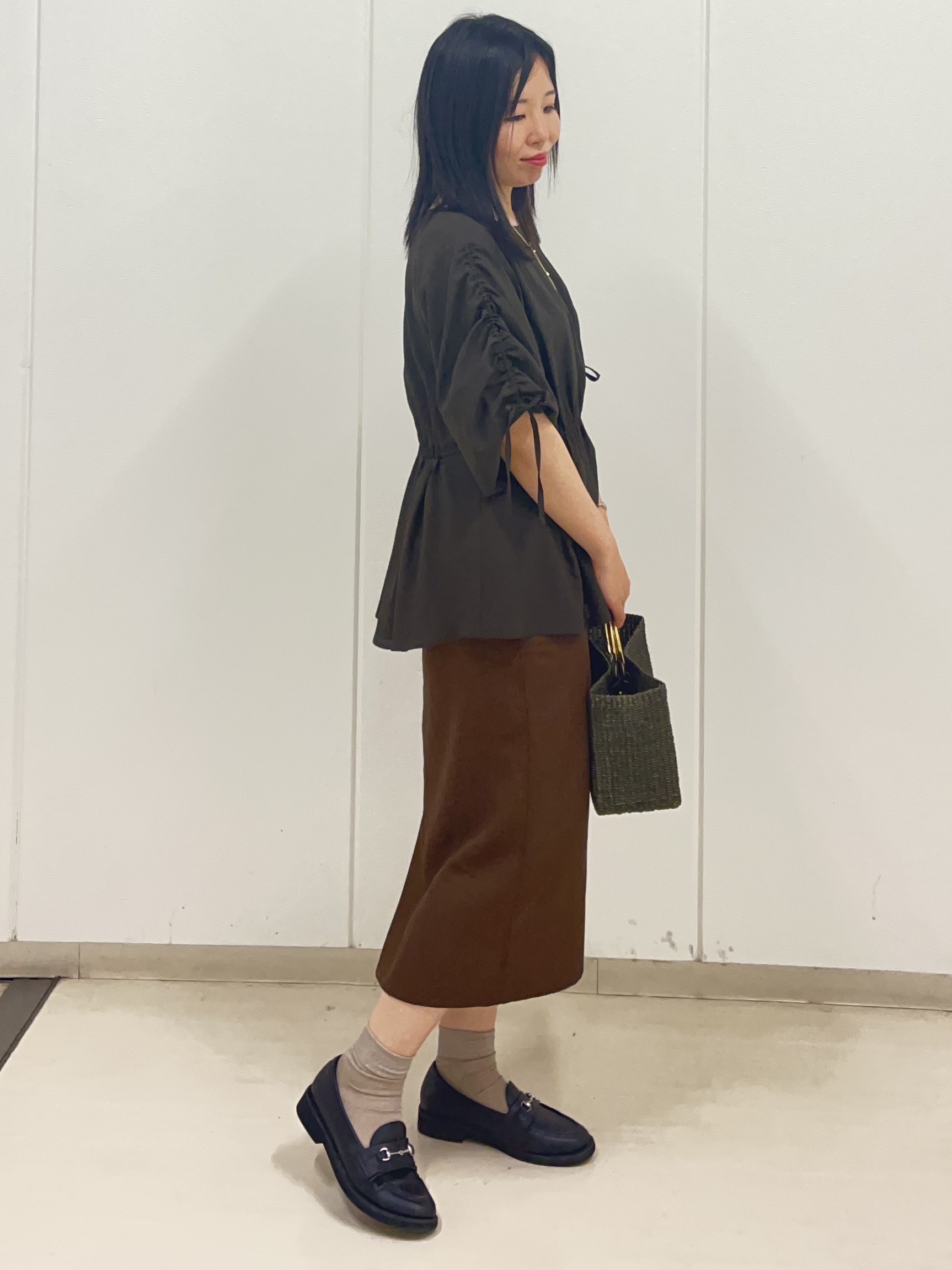 Rihoさんの「Reflect｜【マシンウォッシャブル】ウエストギャザーブラウス」を使ったコーディネート