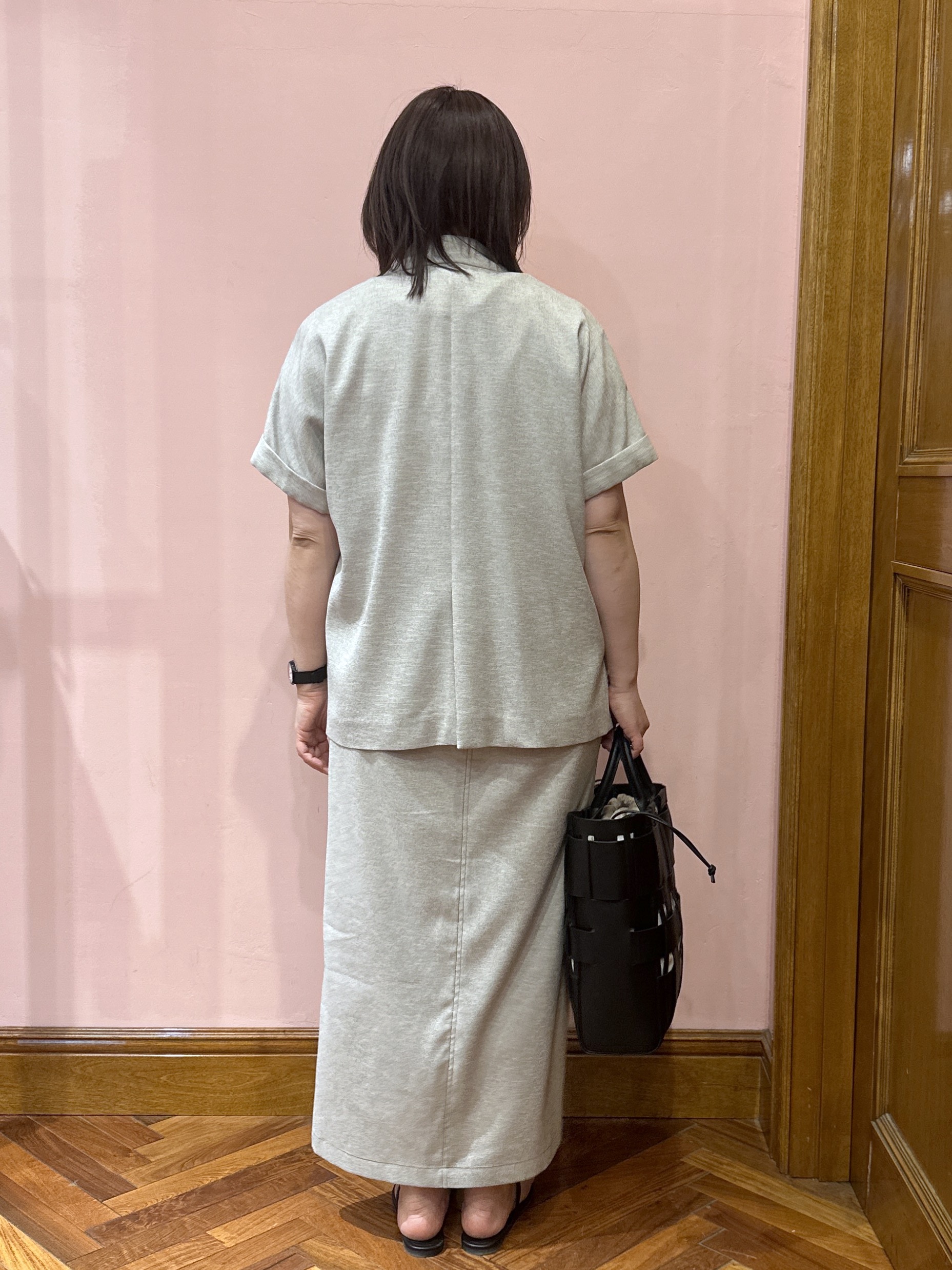 komatsuさんの「DRESSTERIOR｜【セットアップ可/UVカット/接触冷感/吸水速乾】ウォッシャブル リネンライクドルマンジャケット」を使ったコーディネート